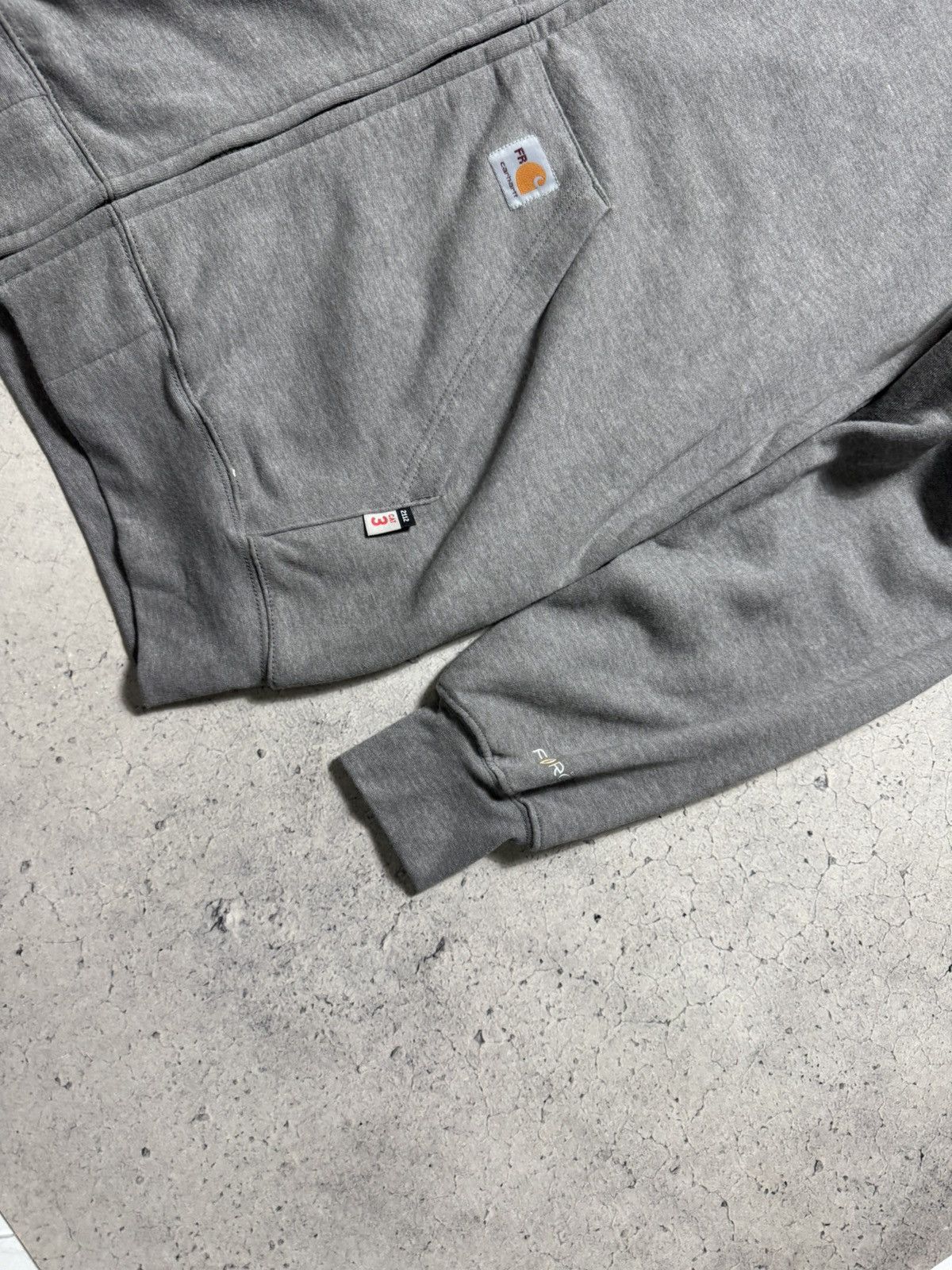 Carhartt Carhartt New Grey Full Zip Hoodie Size L Vintage Size US L / EU 52-54 / 3 - 4 Thumbnail