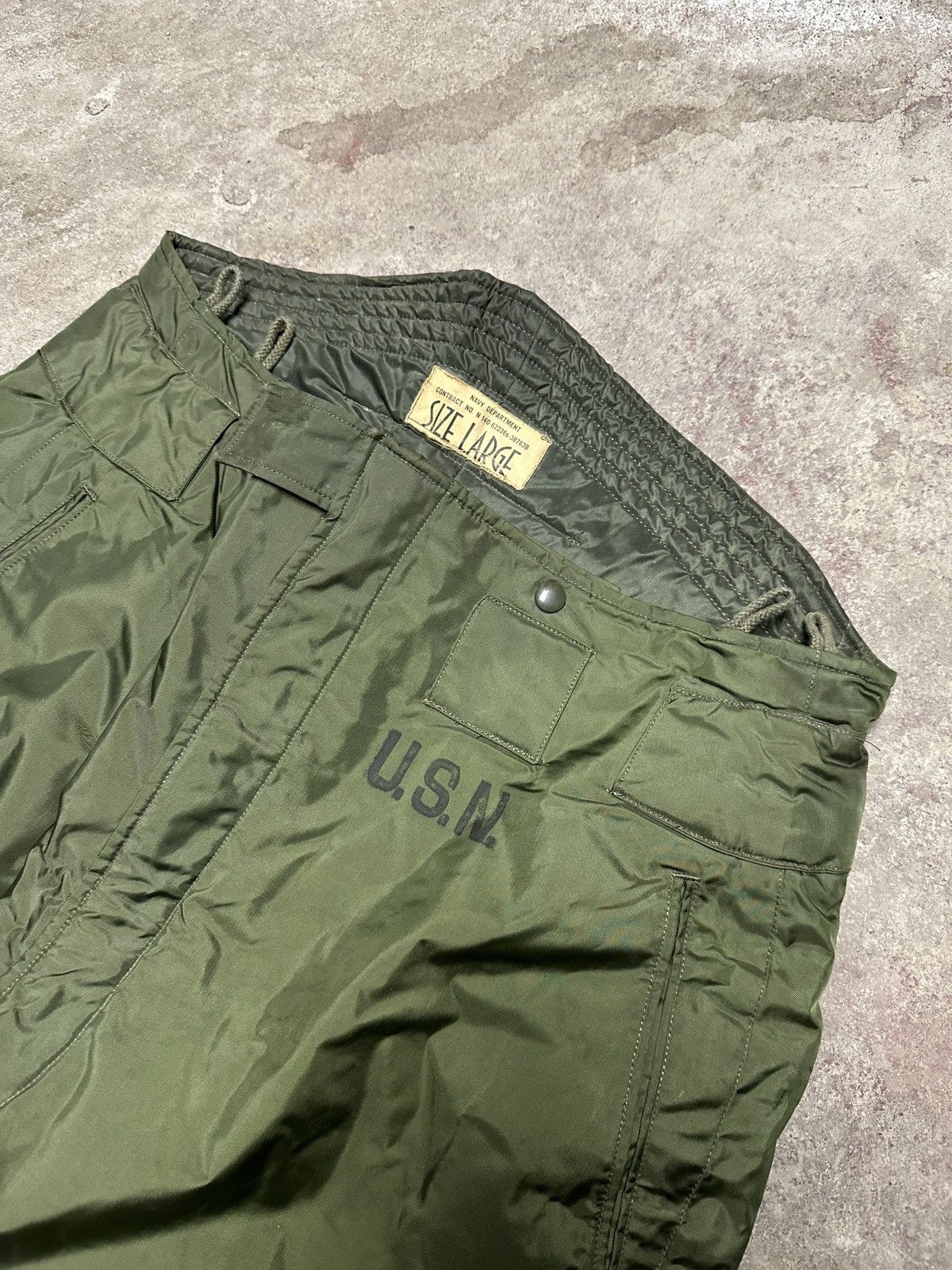 Vintage USN Military Insulated Extreme Cold Weather cargo deck pant Size US 40 / EU 56 - 3 Thumbnail
