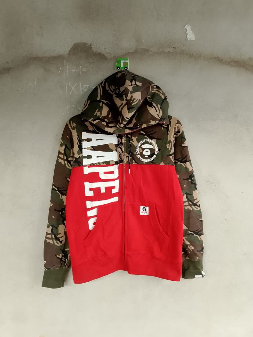 Aape AAPE half cammo zipper hoodie Size US M / EU 48-50 / 2 - 1 Thumbnail