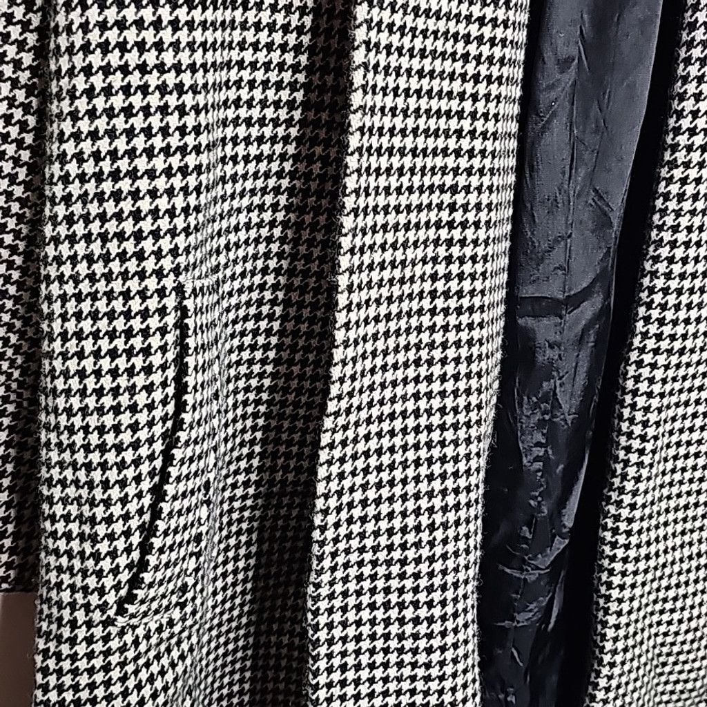 Preston & York Preston & York VINTAGE houndstooth 70% wool coat jacket sz L Size L / US 10 / IT 46 - 6 Thumbnail