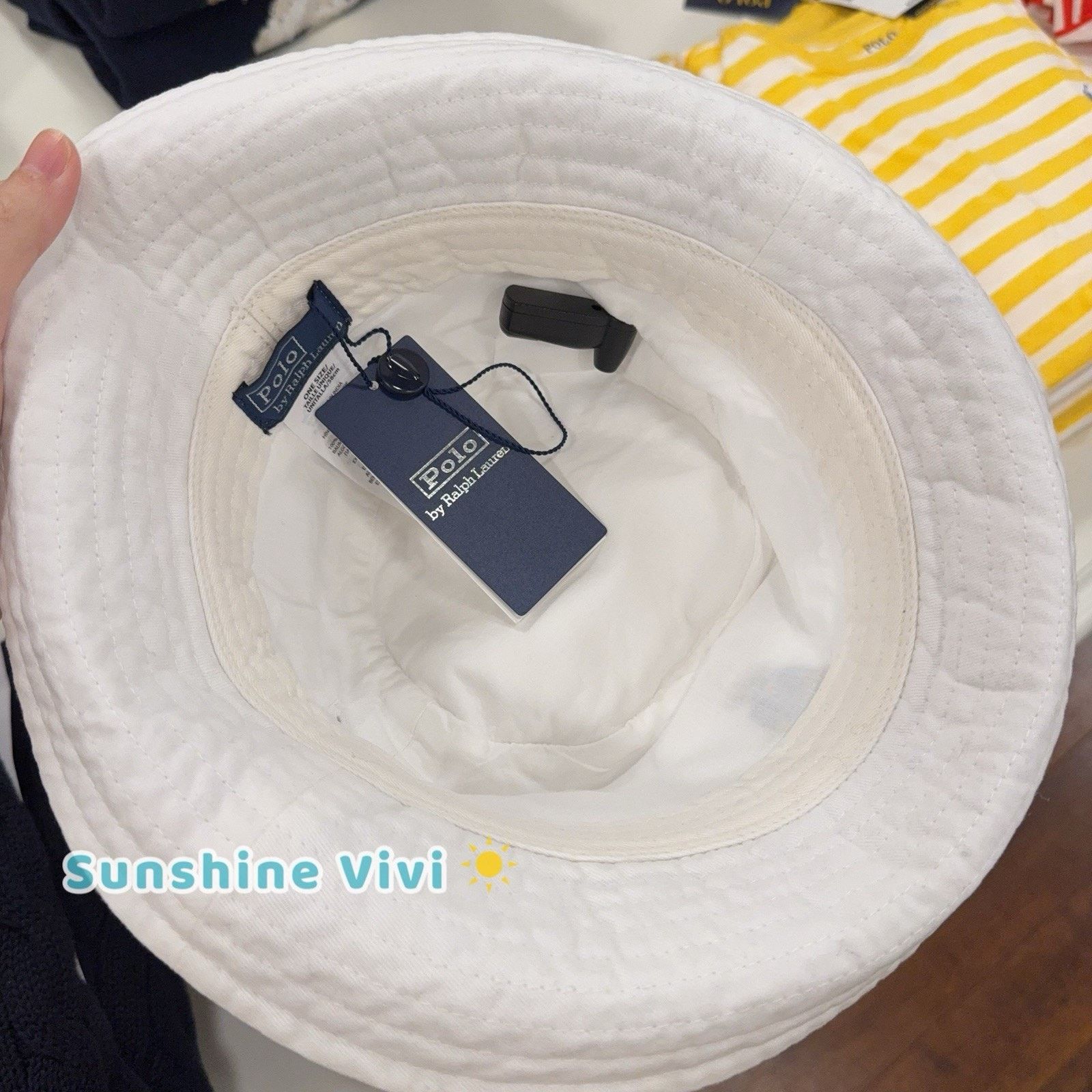 Polo Ralph Lauren NEW Polo Ralph Lauren Polo Bear Twill Bucket Hat Cap White Size ONE SIZE - 4 Thumbnail