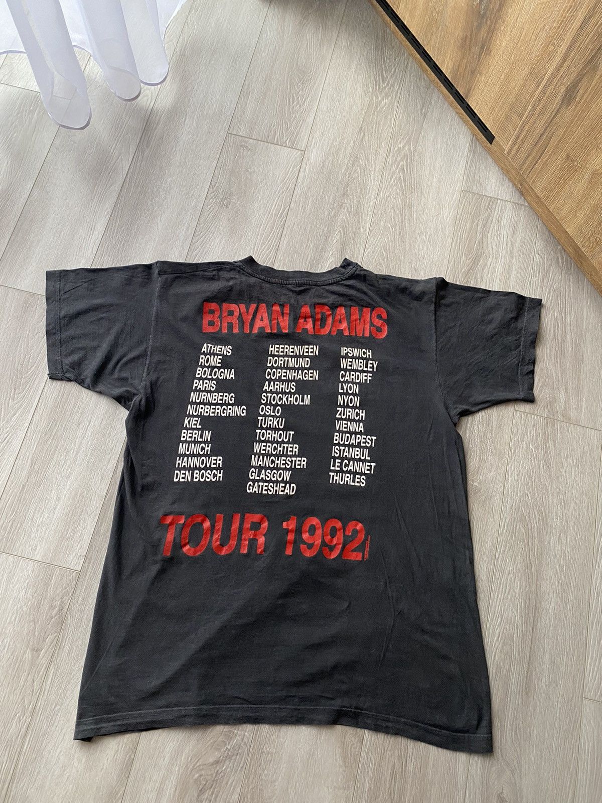 Band Tees × Vintage Bryan Adams 1992 vintage tour t-shirt fullprint England Size US XL / EU 56 / 4 - 5 Thumbnail