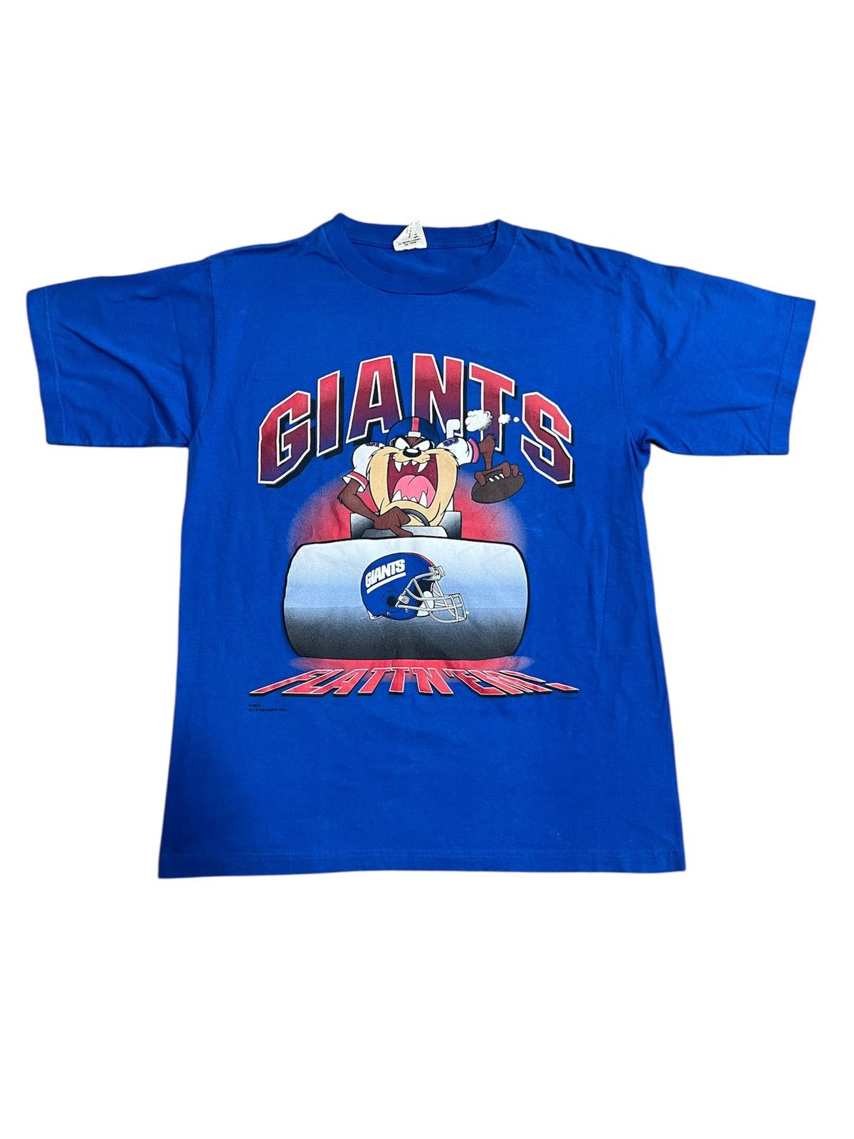 Vintage Vintage NY Giants Taz Tee Blue 1996 Size US L / EU 52-54 / 3 - 1 Thumbnail