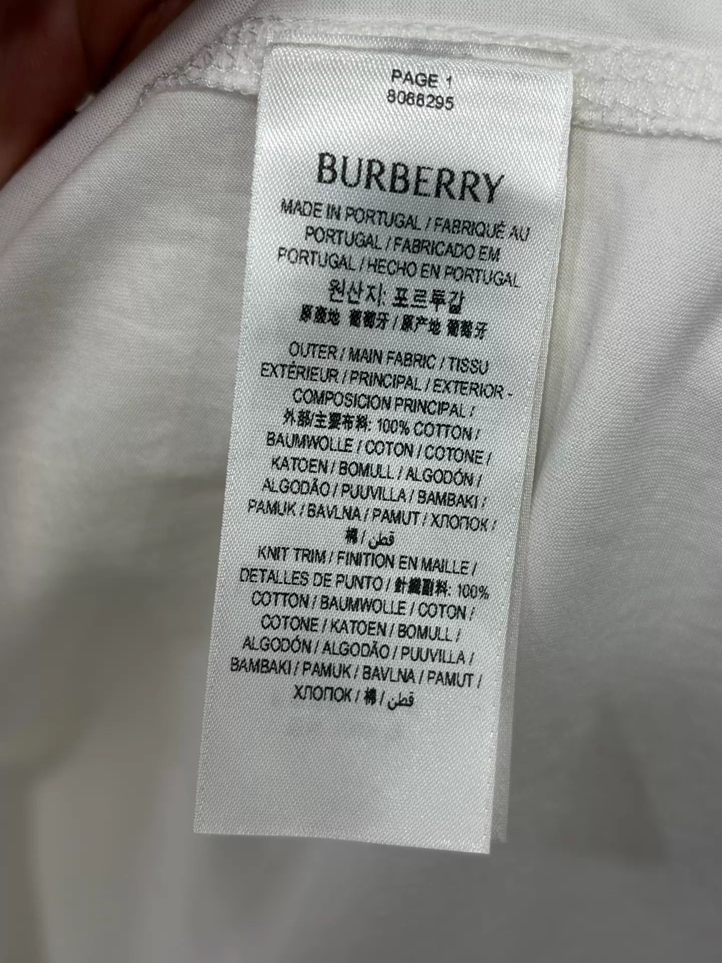 Burberry BURBERRY Horseback Knight Embroidered White XL Tee Size US XL / EU 56 / 4 - 5 Thumbnail