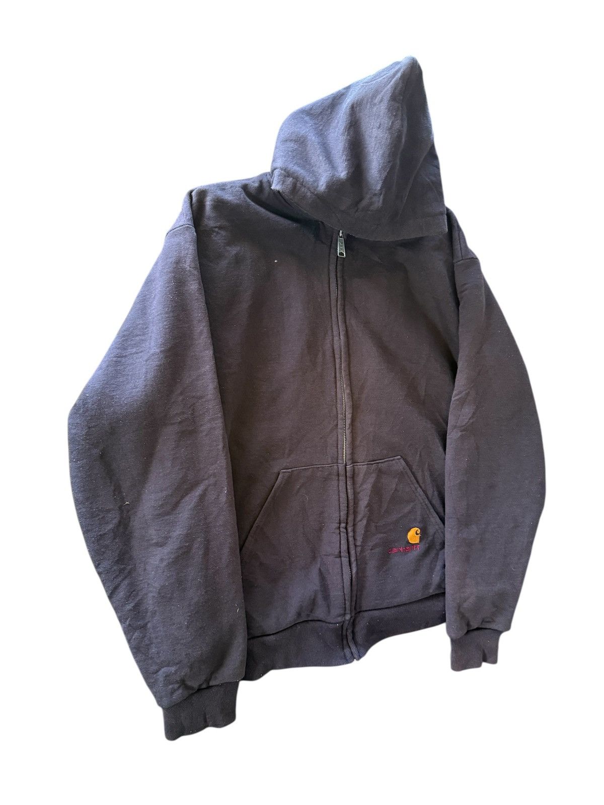 Carhartt VINTAGE CARHARTT DISTRESS ZIPPER HOODIES Size US L / EU 52-54 / 3 - 2 Thumbnail