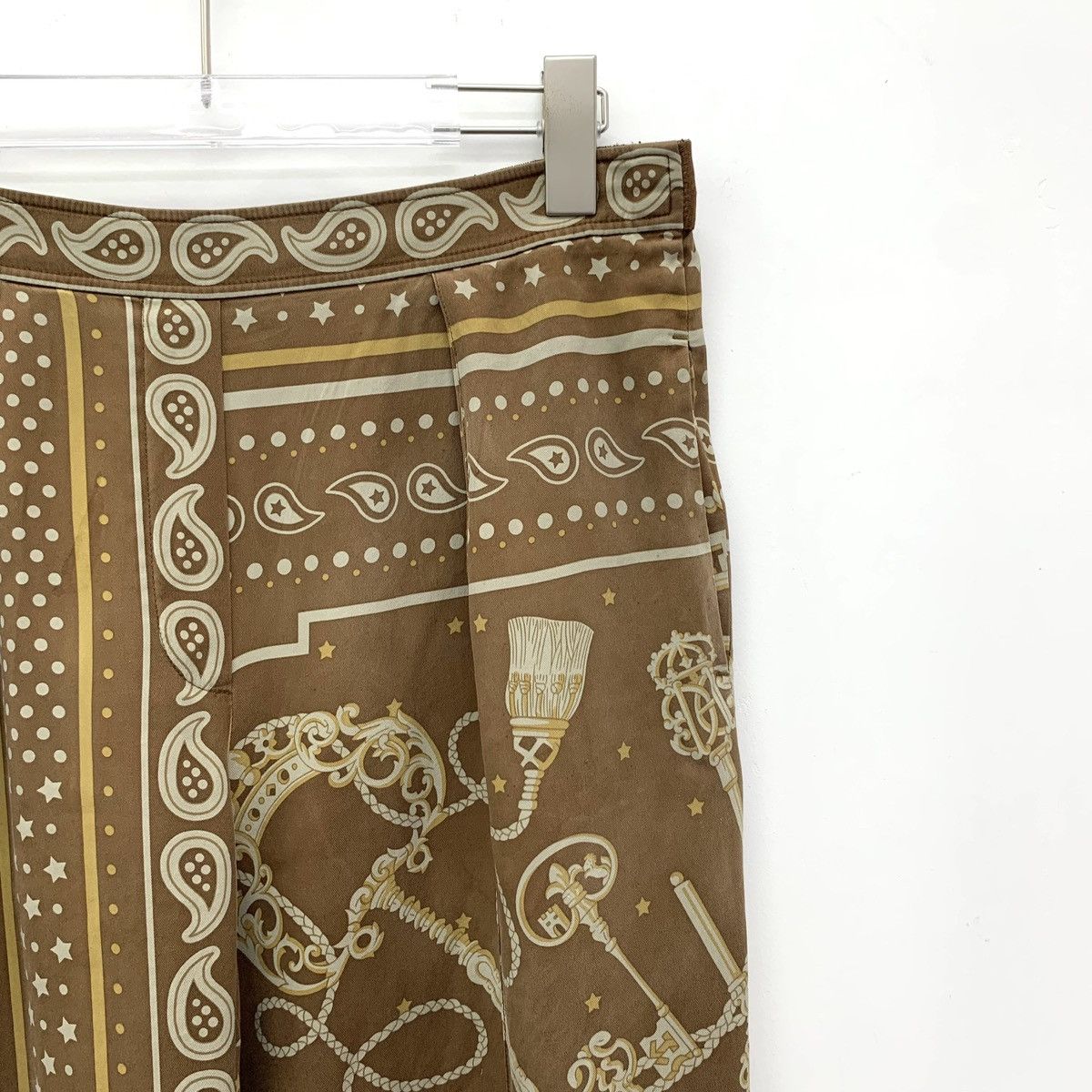 Hermes Hermes Silk Polka Dot Printed Spliced Pleated Skirt K26WX Size 25" / US 0 / IT 36 - 3 Thumbnail