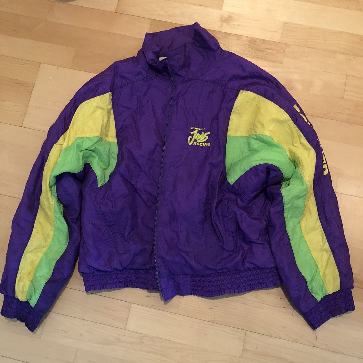 image of Camel Cigarettes Vintage Camel Racing Outer Layer Racing Jacket in Purple, Men's (Size XL)