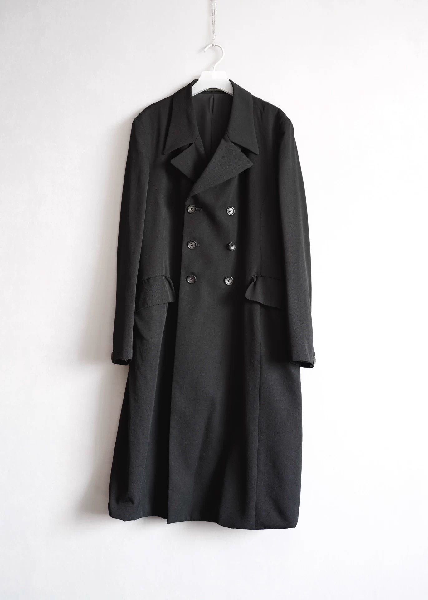 Yohji Yamamoto Yohji Yamamoto 11AW Black Double-Breasted Coat Sample Size US M / EU 48-50 / 2 - 1 Thumbnail