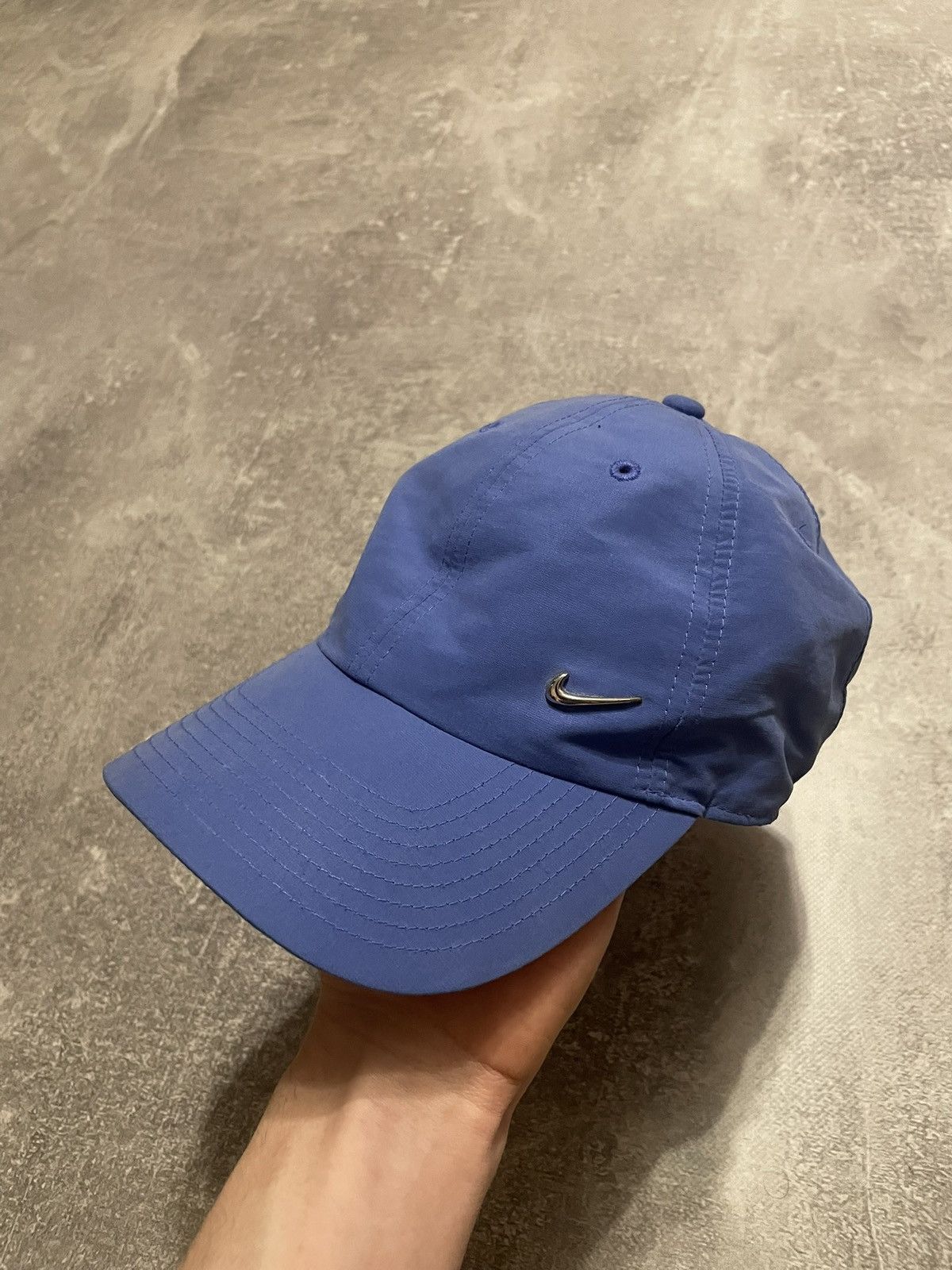 Nike × Vintage Vintage Nike Metallic Swoosh Logo Y2K Cap Size ONE SIZE - 1 Thumbnail