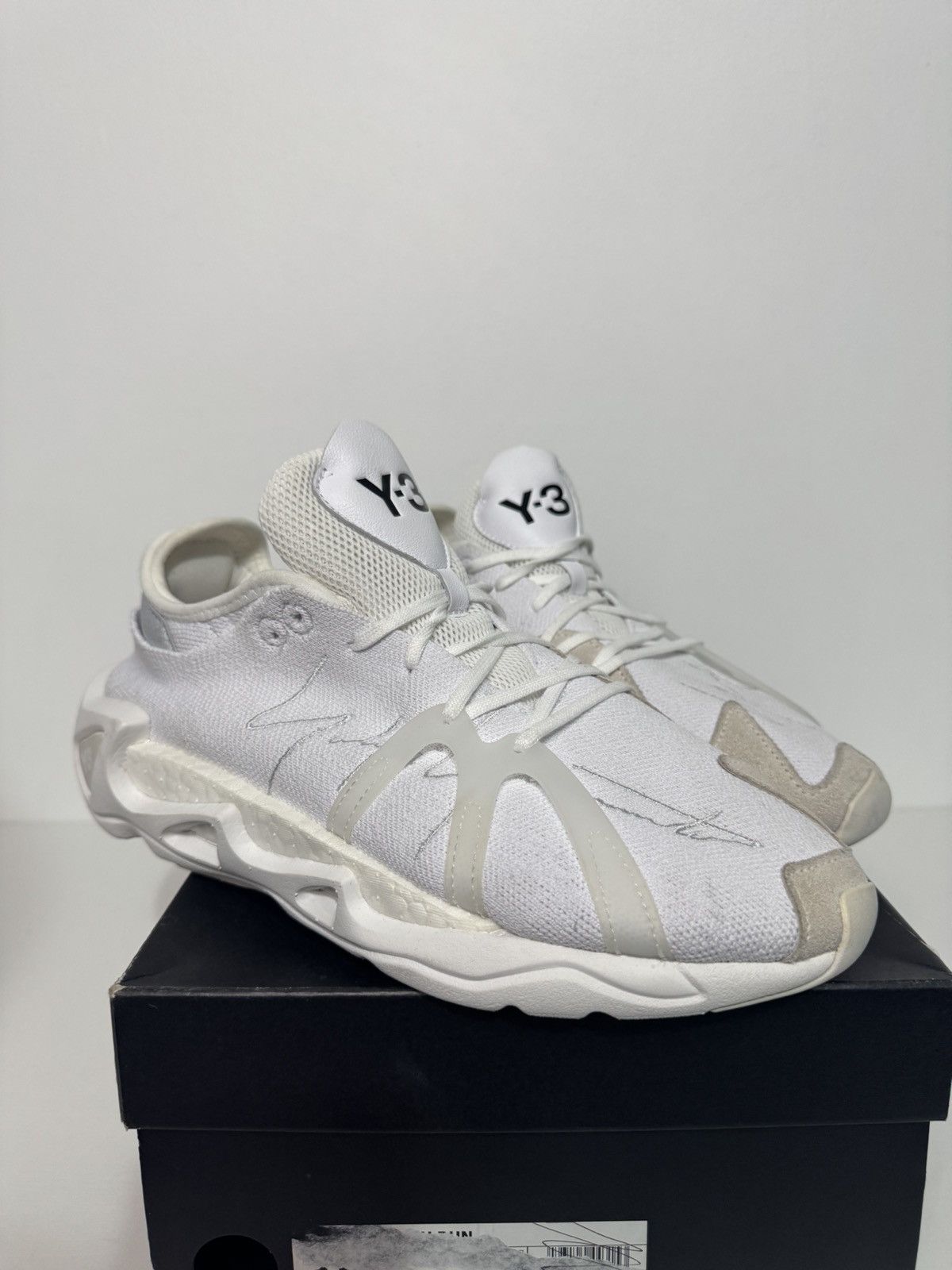 Adidas Y-3 Kaiwa Triple White SZ 8 Gently Worn 1x w/ Box Size US 8 / EU 41 - 1 Thumbnail