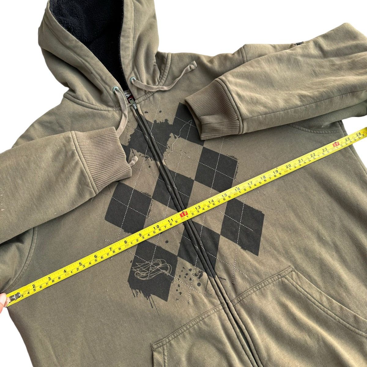 Affliction × Tony Hawk × Vintage TONY HAWK SHERPA Lined Y2K Fleece Hoodie MMA ELITE OPIUM Size US XXL / EU 58 / 5 - 8 Thumbnail