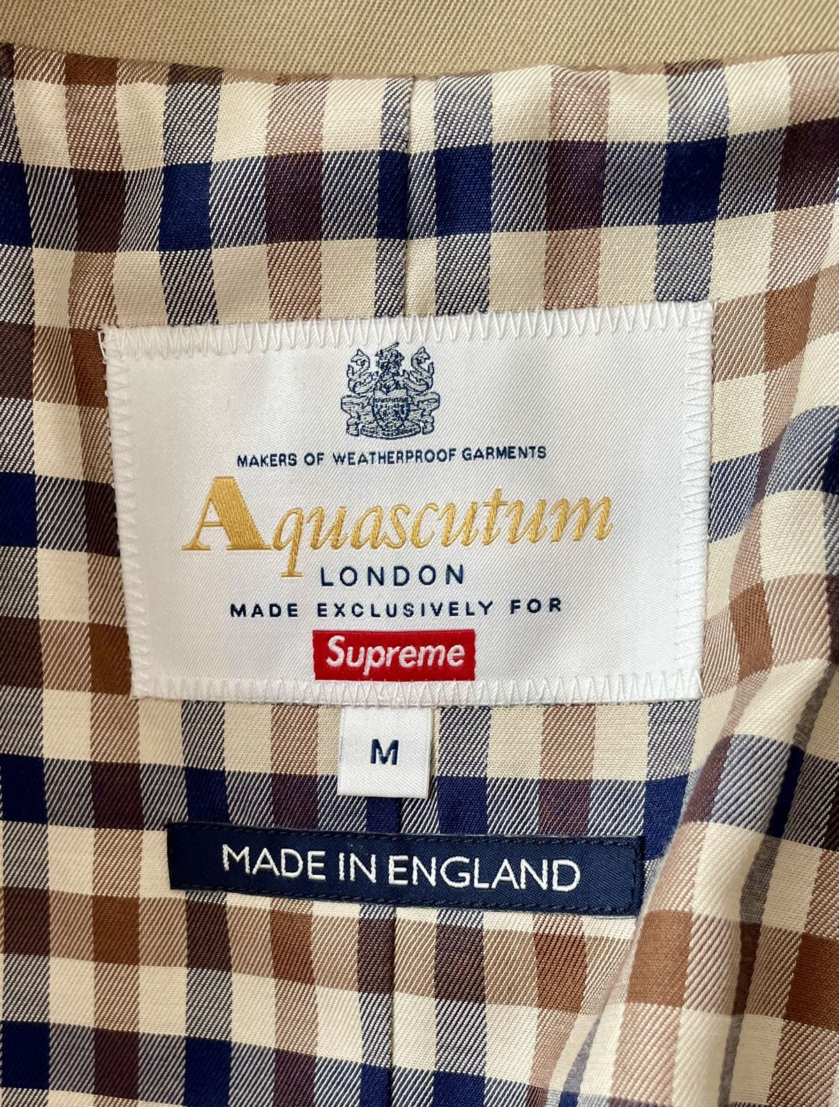 Aquascutum × Supreme Aquascutum X Supreme Single Breasted Trench Coat Size US M / EU 48-50 / 2 - 4 Thumbnail