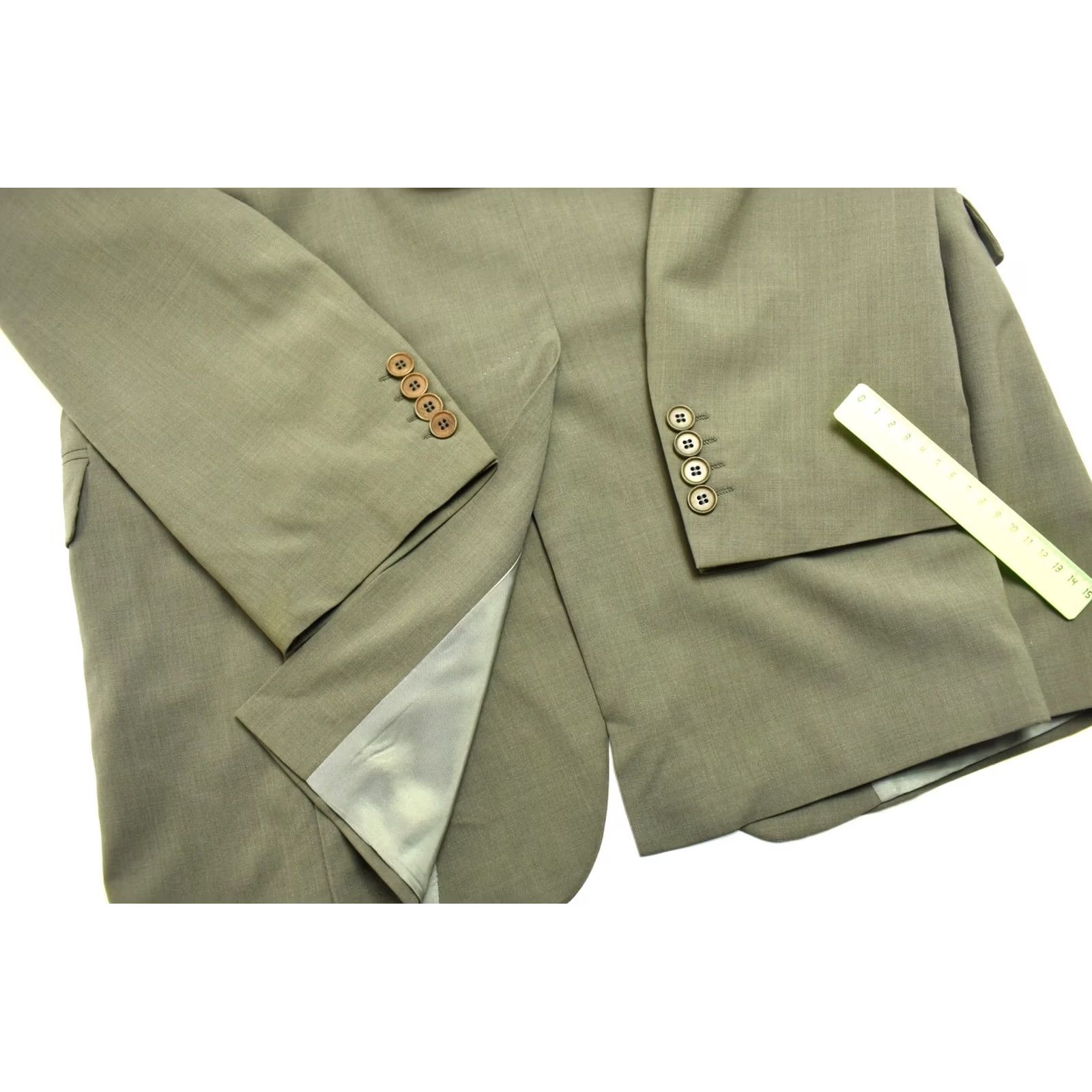 Hugo Boss HUGO BOSS Black Label Rossellini/Movie Blazer Men LARGE Wool Blend Stretch Green Size 42R - 5 Thumbnail