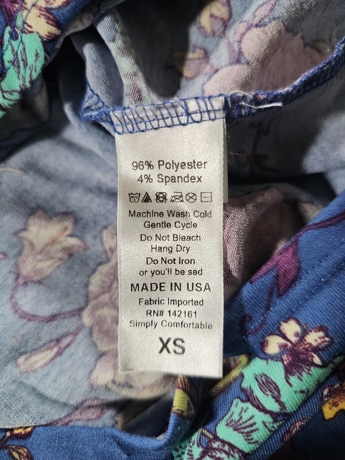 Other LuLaRoe XS Floral Dress Multicolor Size XS / US 0-2 / IT 36-38 - 6 Thumbnail