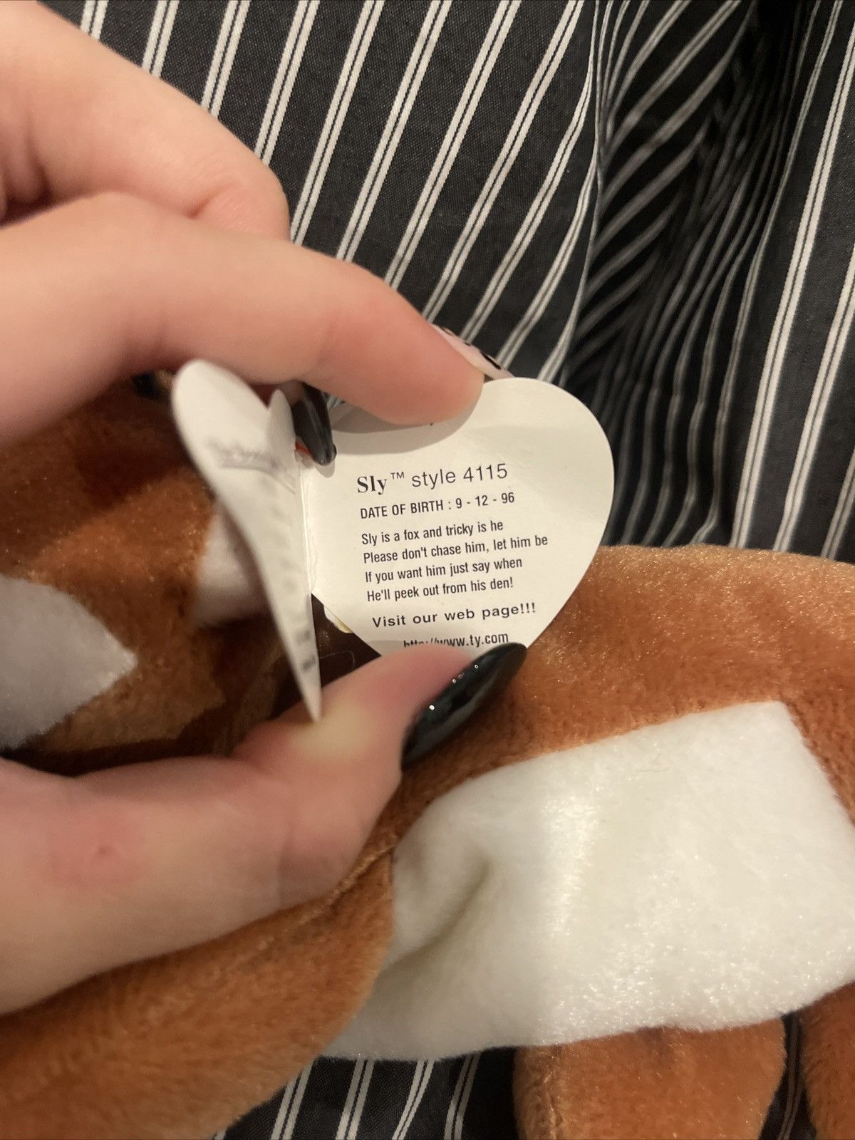 Other Super rare Ty Beanie Babies Fox “Sly” 1996 Size ONE SIZE - 5 Thumbnail