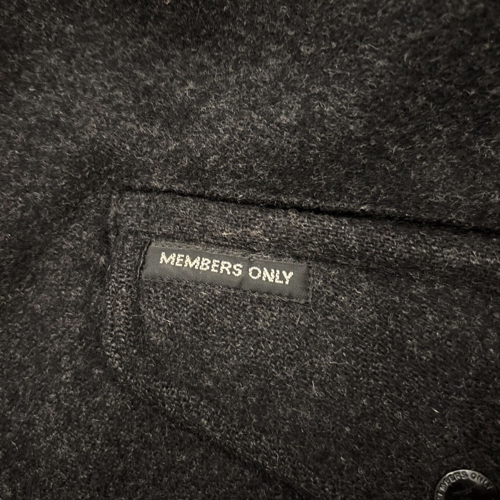 Members Only VINTAGE Members Only Wool Bomber Jacket Mens 42 Dark Heather Gray Full Zip Pockets 80s Bohemian Retro Size US XS / EU 42 / 0 - 2 Thumbnail
