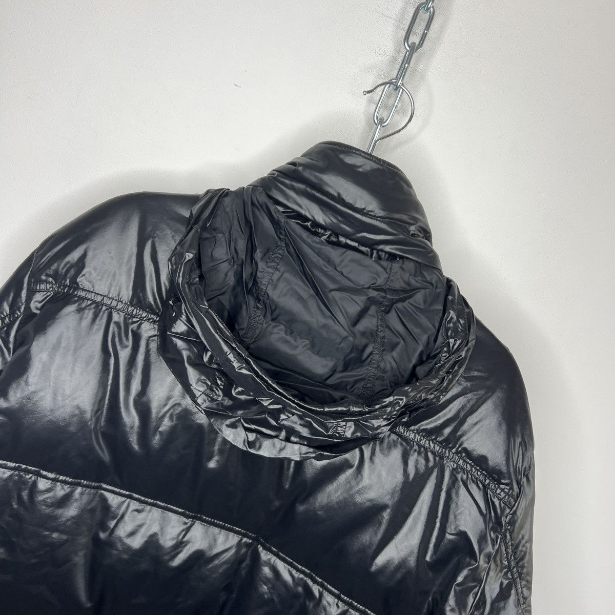 Gucci Gucci Puffer Jacket Goose Down Black Shiny Nylon Size US XL / EU 56 / 4 - 18 Thumbnail