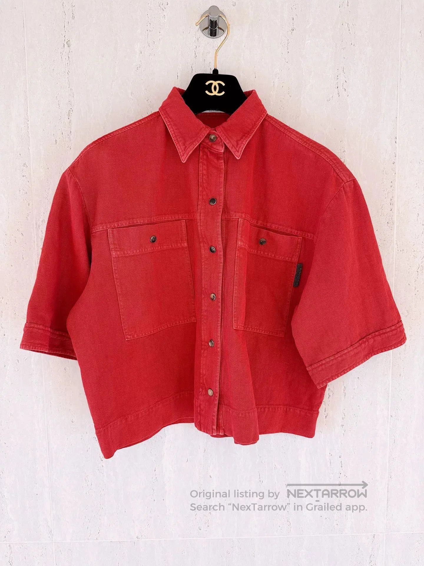 Brunello Cucinelli Brunello Cucinelli Red Cotton. Size US S / EU 44-46 / 1 - 1 Thumbnail