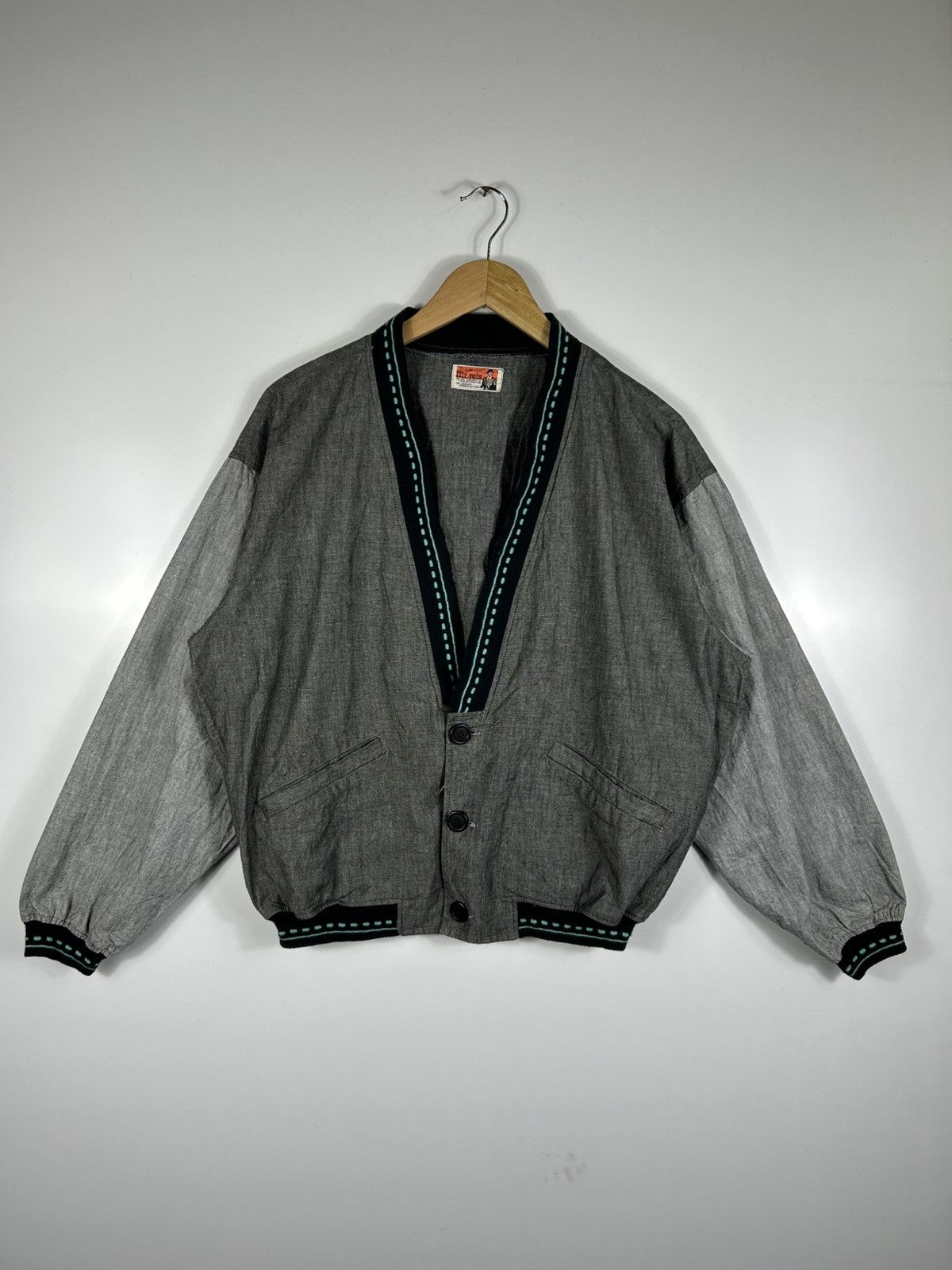 Japanese Brand × Vintage ⚡️Vintage Mr.Rois Button Bomber Jacket Size US M / EU 48-50 / 2 - 1 Thumbnail