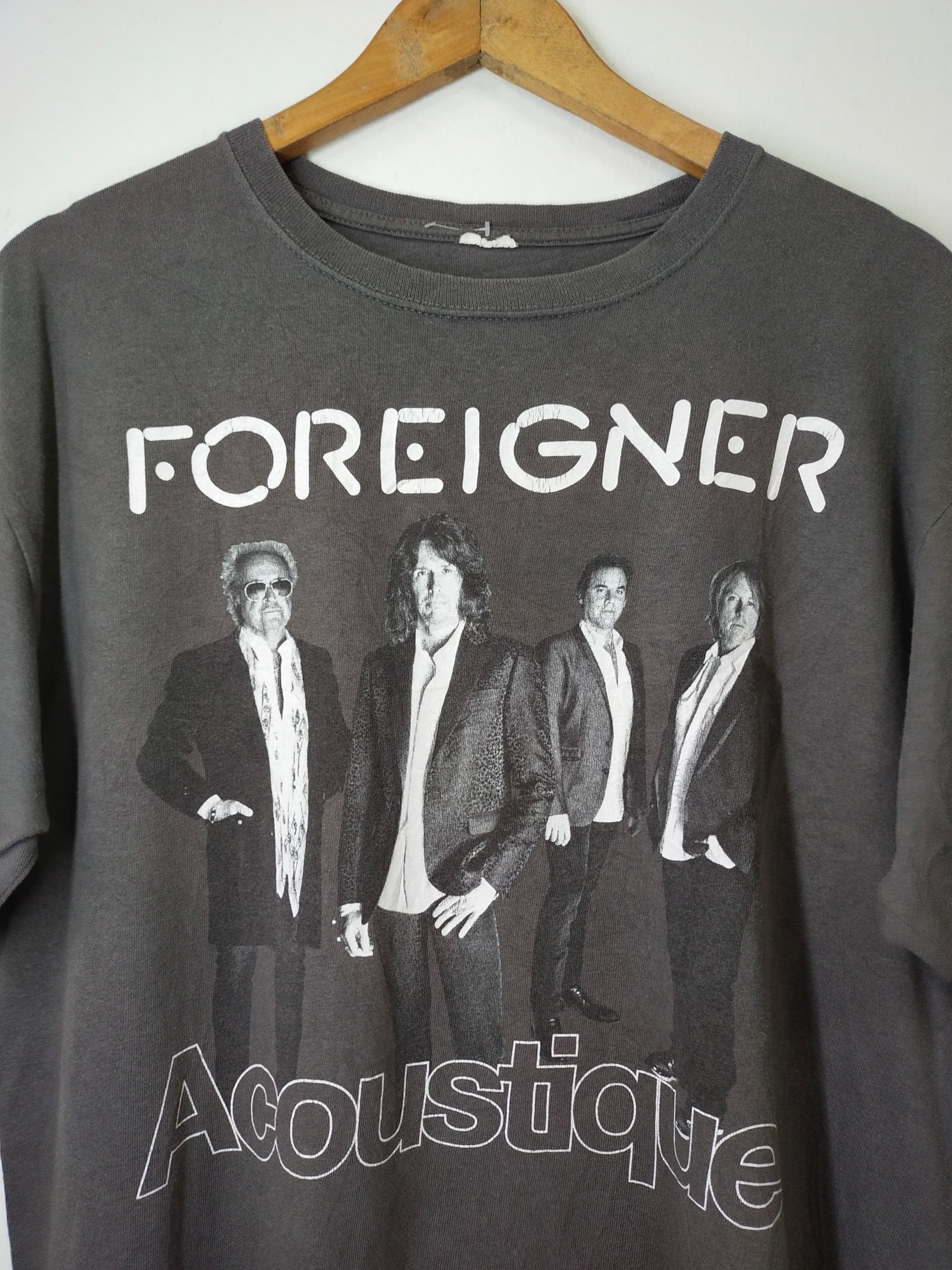 Band Tees Vintage Foreigner Rock Band T shirt photo print t shirt Size US XL / EU 56 / 4 - 2 Thumbnail