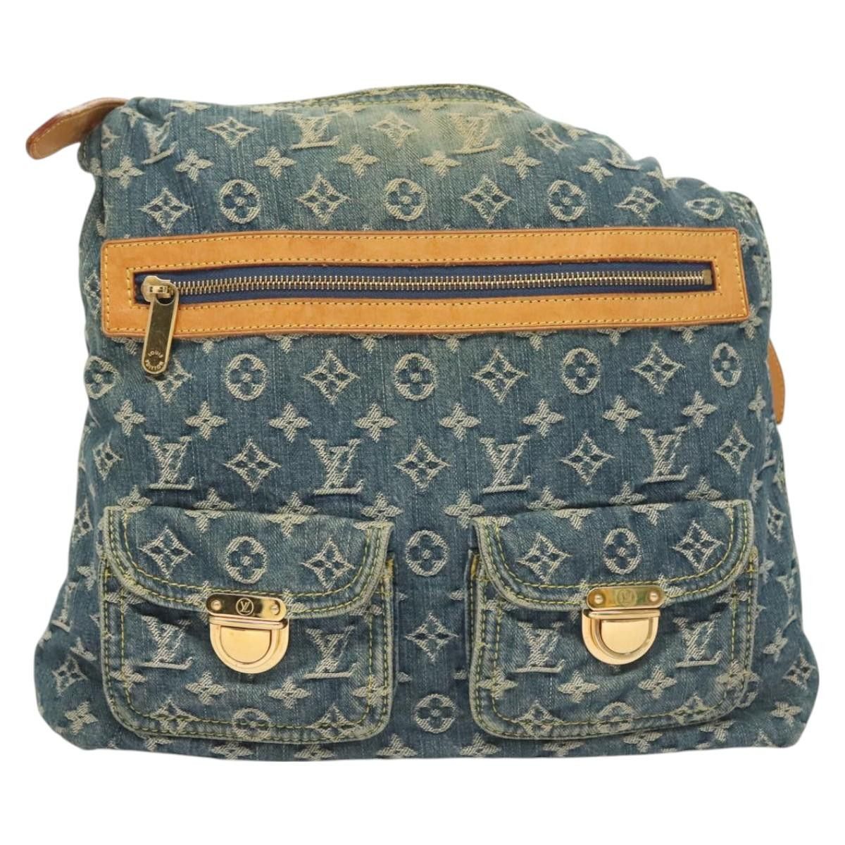 Louis Vuitton LOUIS VUITTON Monogram Denim Buggy GM Shoulder Bag Blue Size ONE SIZE - 2 Thumbnail