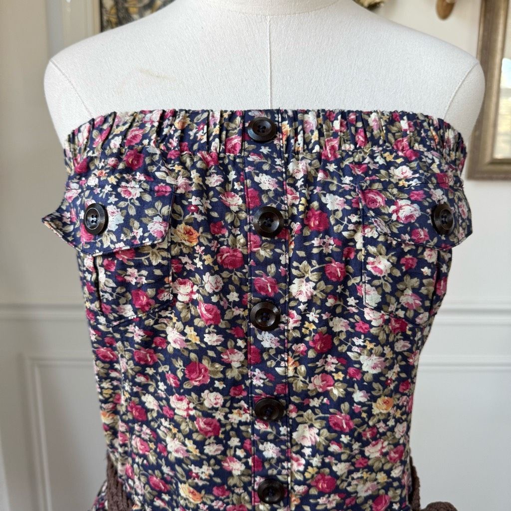 Other Vintage Y2K Deb Prairie Floral Tiered Ruffle Cowgirl Dress 1 Size XL / US 12-14 / IT 48-50 - 2 Thumbnail