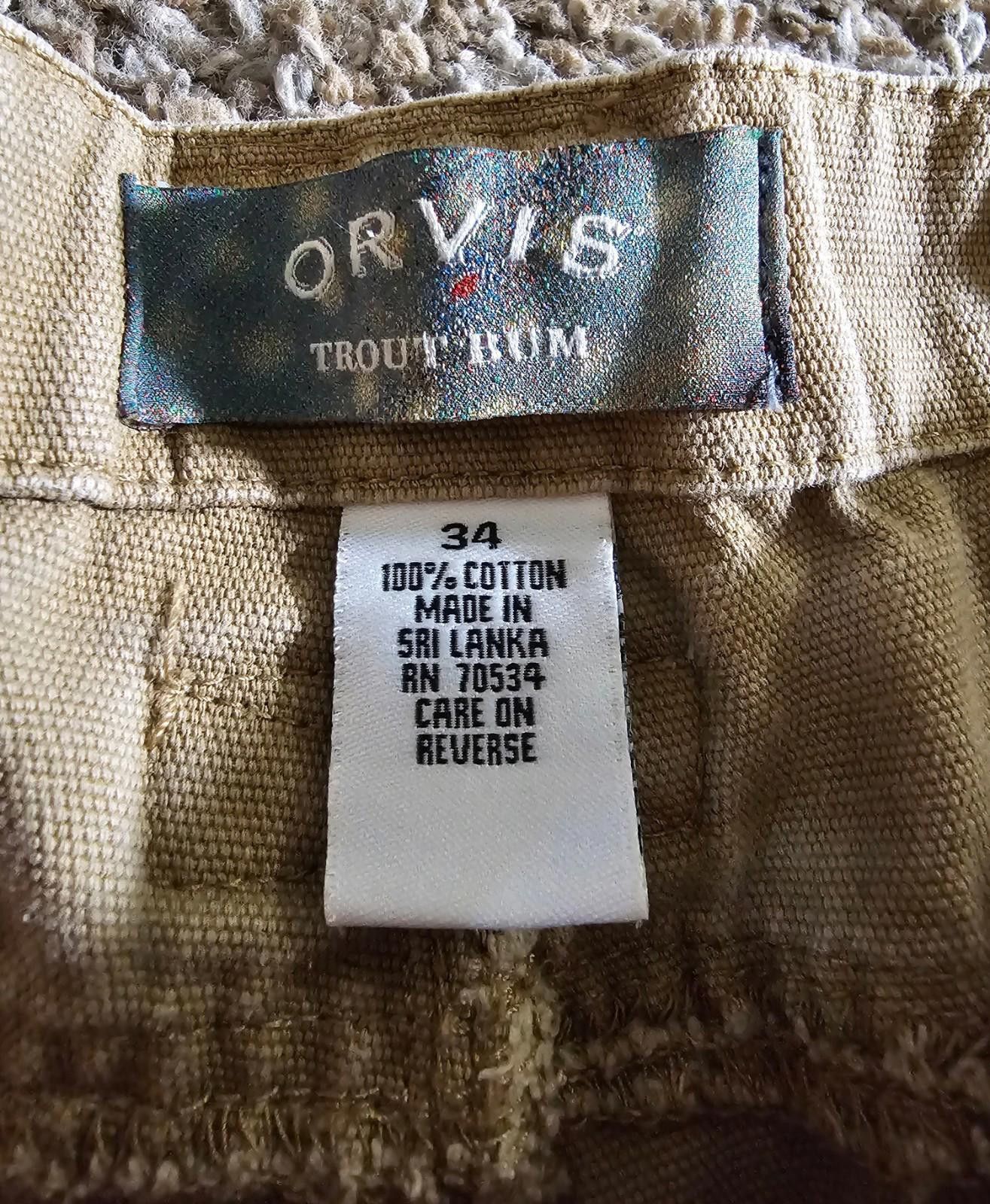 Orvis Orvis Trout Bum Duck Canvas Khaki Shorts Sz 34 Size US 34 / EU 50 - 2 Thumbnail
