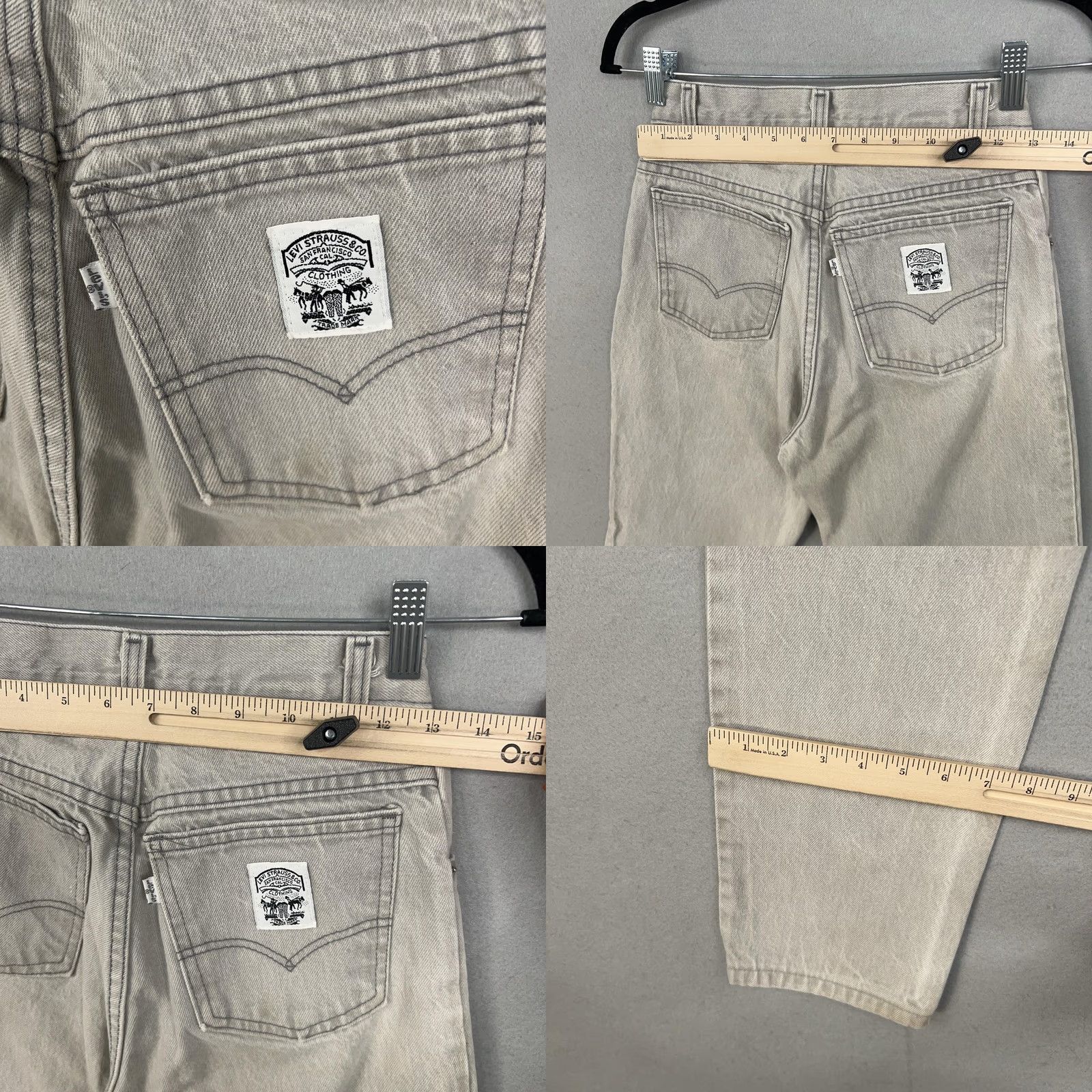 Levi's VINTAGE Levi's Jeans Womens 6 White Tab High Rise Tapered Mom Fit Crop US 90s Distressed Cropped Jeans Womens 6 (Gray) Black Friday not needed Size 28" / US 6 / IT 42 - 9 Thumbnail