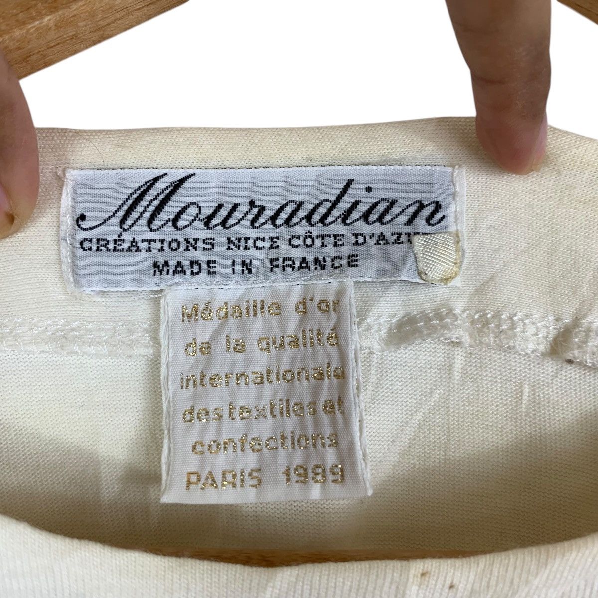 Vintage Vintage 1989 MOURADIAN CREATION Made In France Tee Shirt Size M / US 6-8 / IT 42-44 - 5 Thumbnail