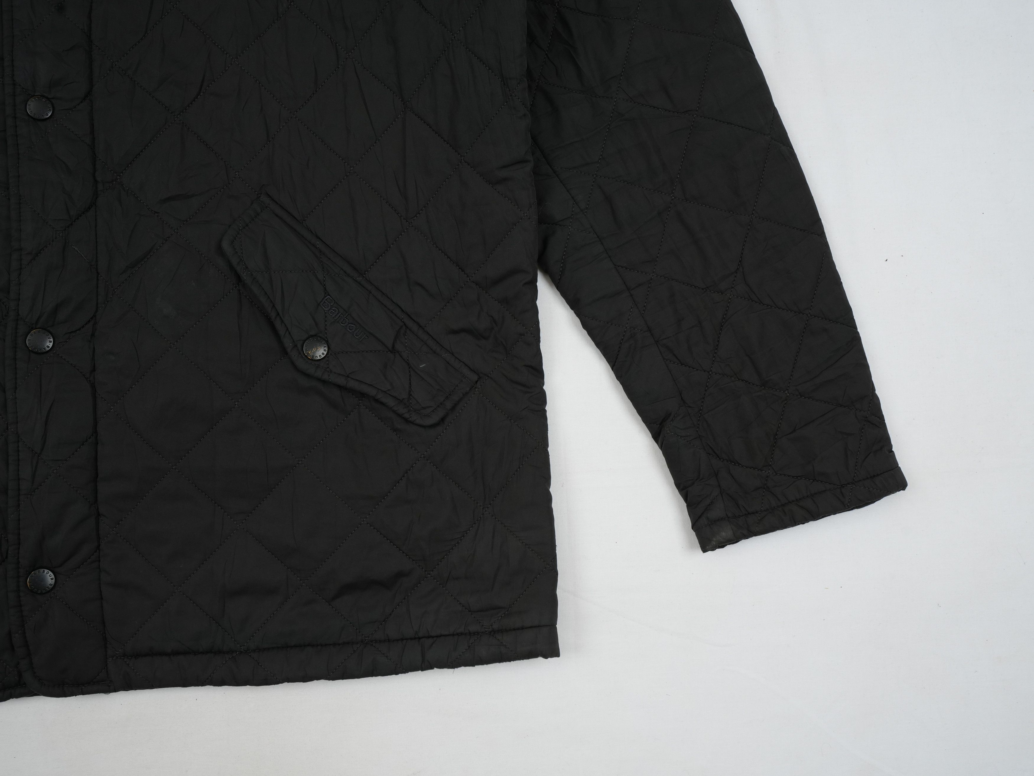 Barbour Men's Navy Barbour Powell Quilted Jacket Size US XL / EU 56 / 4 - 3 Thumbnail