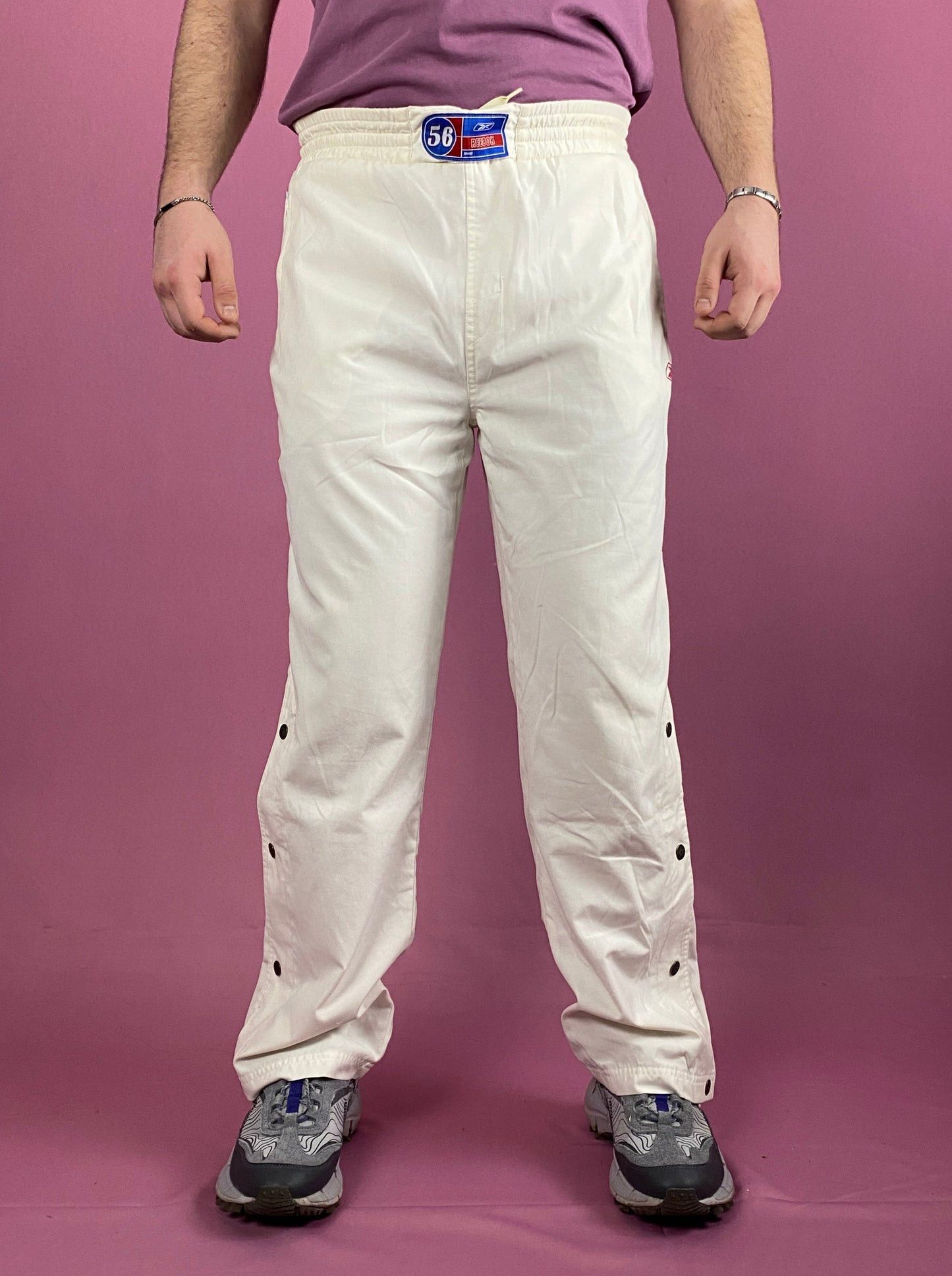 Reebok × Vintage Reebok Vintage Men's Snap Track Pants - S Size US 38 / EU 54 - 2 Thumbnail