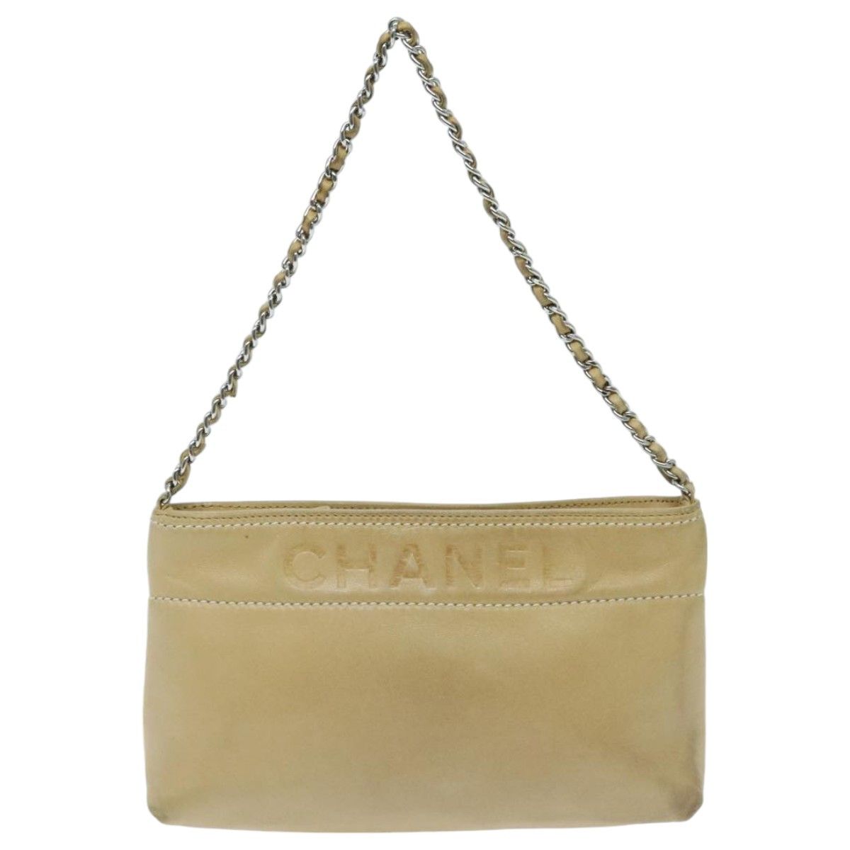 Chanel Beige Leather Clutch Bag (Pre-Owned) Size ONE SIZE - 1 Thumbnail