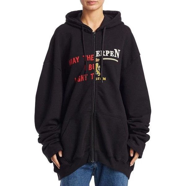 Vetements Vetements Antwerp Patchwork Slogan Zip-up Hoodie Size US M / EU 48-50 / 2 - 6 Thumbnail