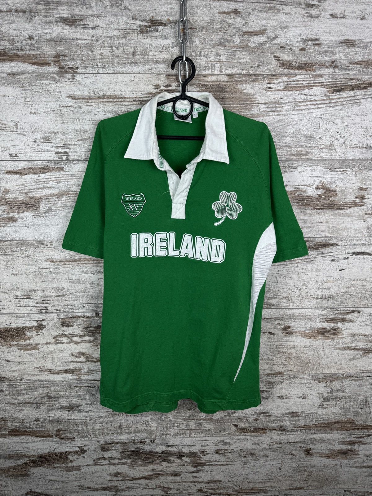 Vintage Mens Vintage Ireland Rugby polos T-shirt tee Size US L / EU 52-54 / 3 - 2 Thumbnail