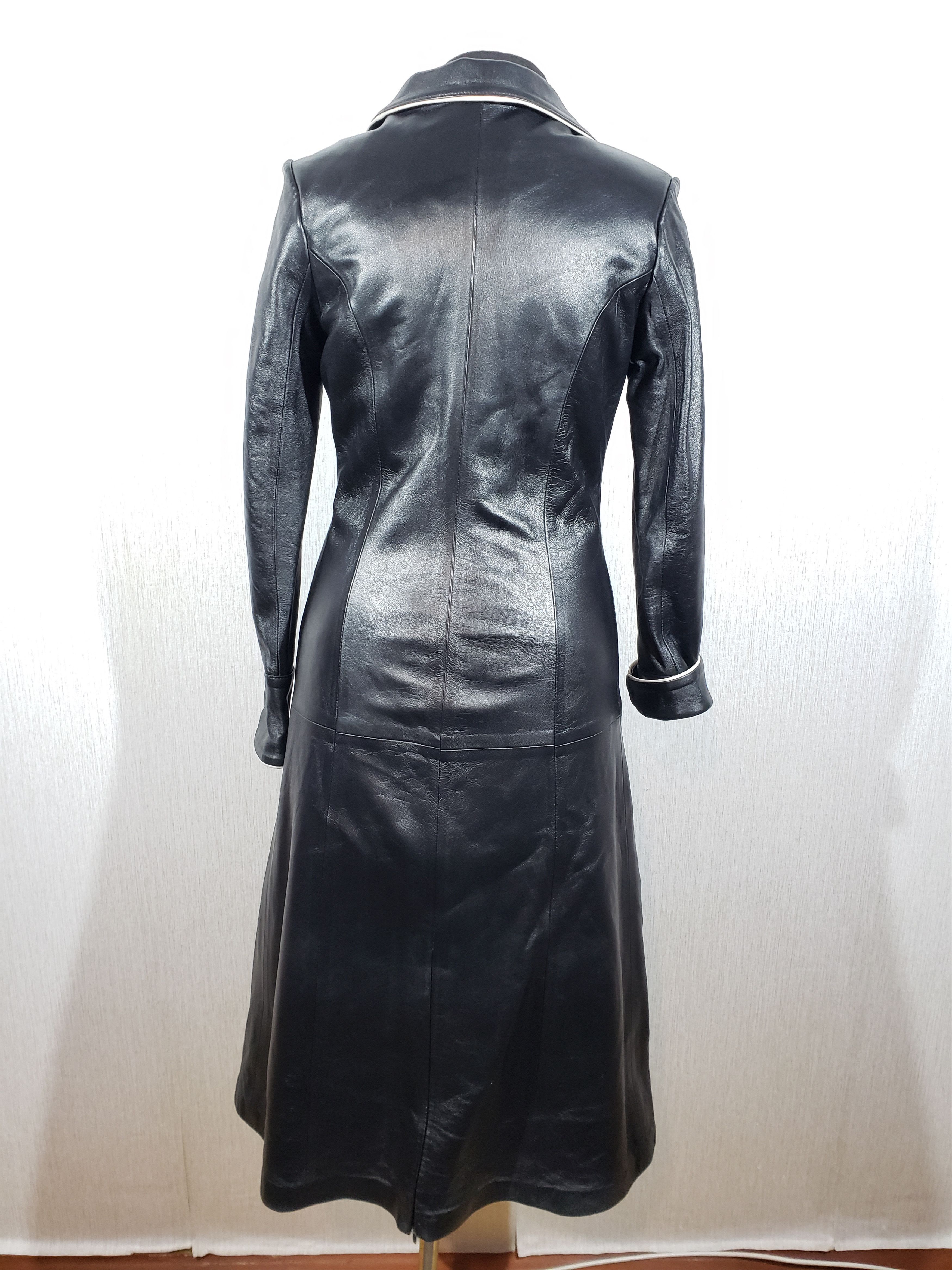 Uniqlo Elegant women's black leather jacket. Size S / US 4 / IT 40 - 4 Thumbnail