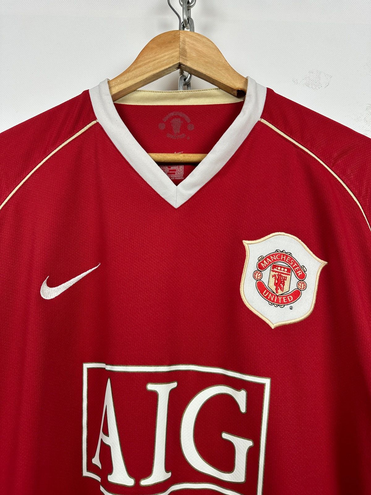 Nike 2006/07 Nike Manchester United Vintage Soccer Jersey Size US XL / EU 56 / 4 - 7 Thumbnail