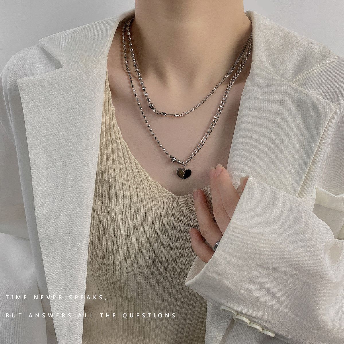 Other Dark STEAL! Y2K Chains Necklace Chain Size ONE SIZE - 3 Thumbnail