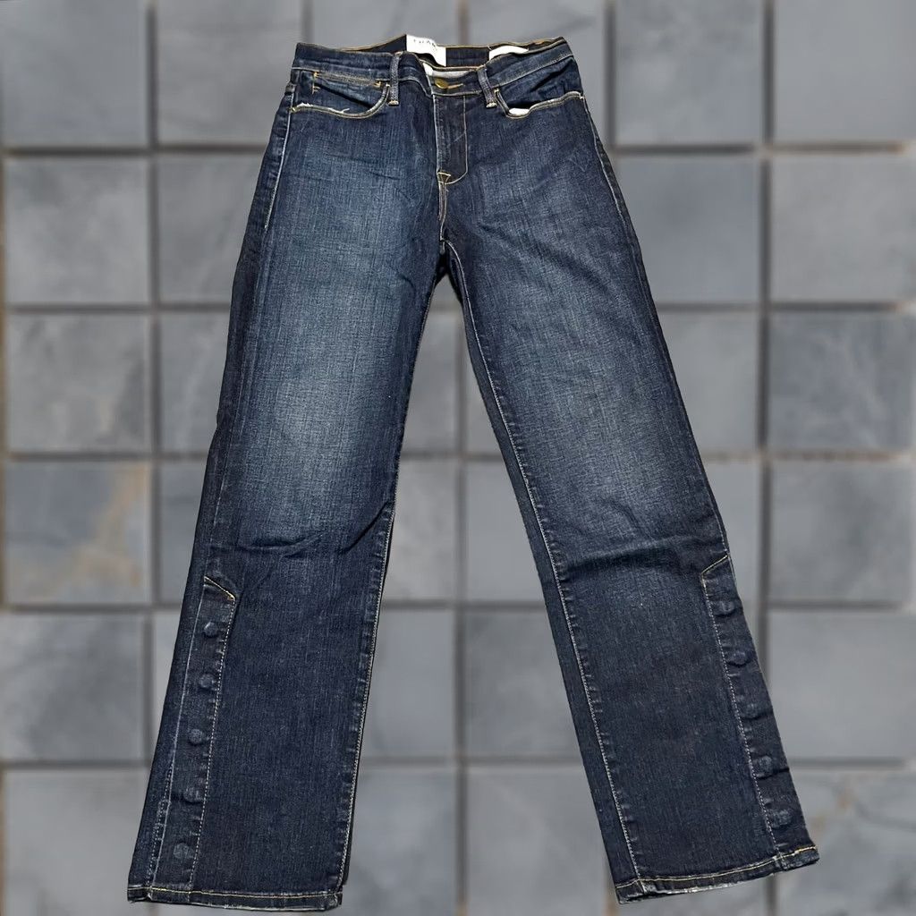 Frame FRAME Jeans Womens Le High Straight Blue Cropped Size 26 Size 26" / US 2 / IT 38 - 1 Thumbnail