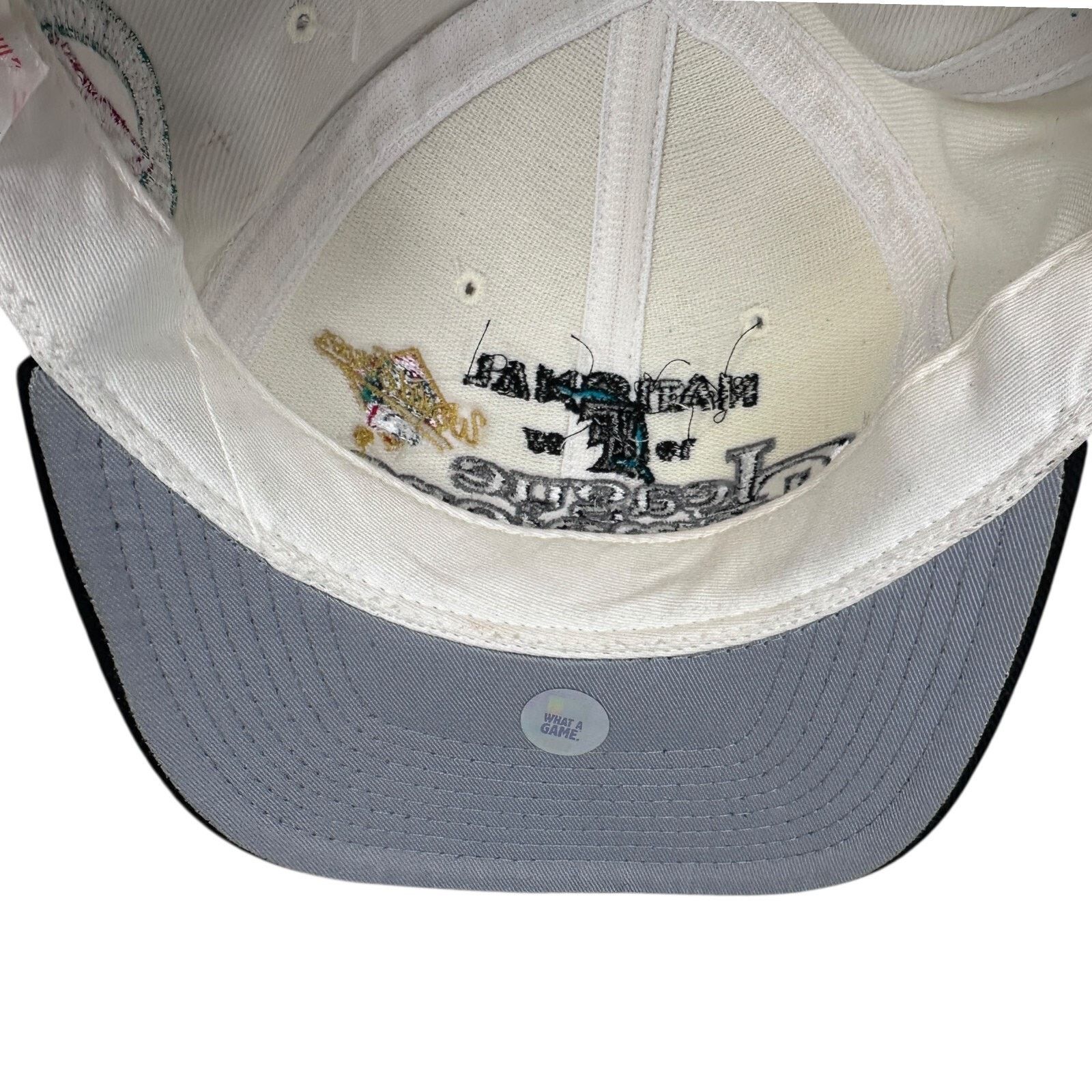 New Era Vintage New Era Florida Marlins Snapback Hat 1997 NL White Size ONE SIZE - 8 Thumbnail