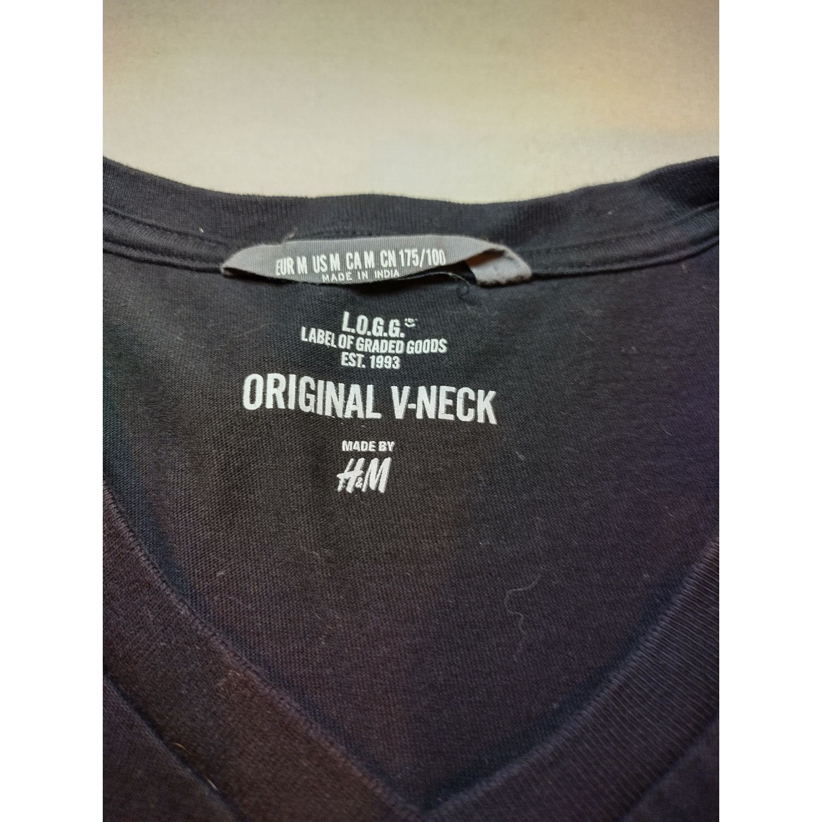 H&M L.O.G.G. H&M Womens T-Shirt Original V-Neck Short Sleeves Size M / US 6-8 / IT 42-44 - 6 Thumbnail