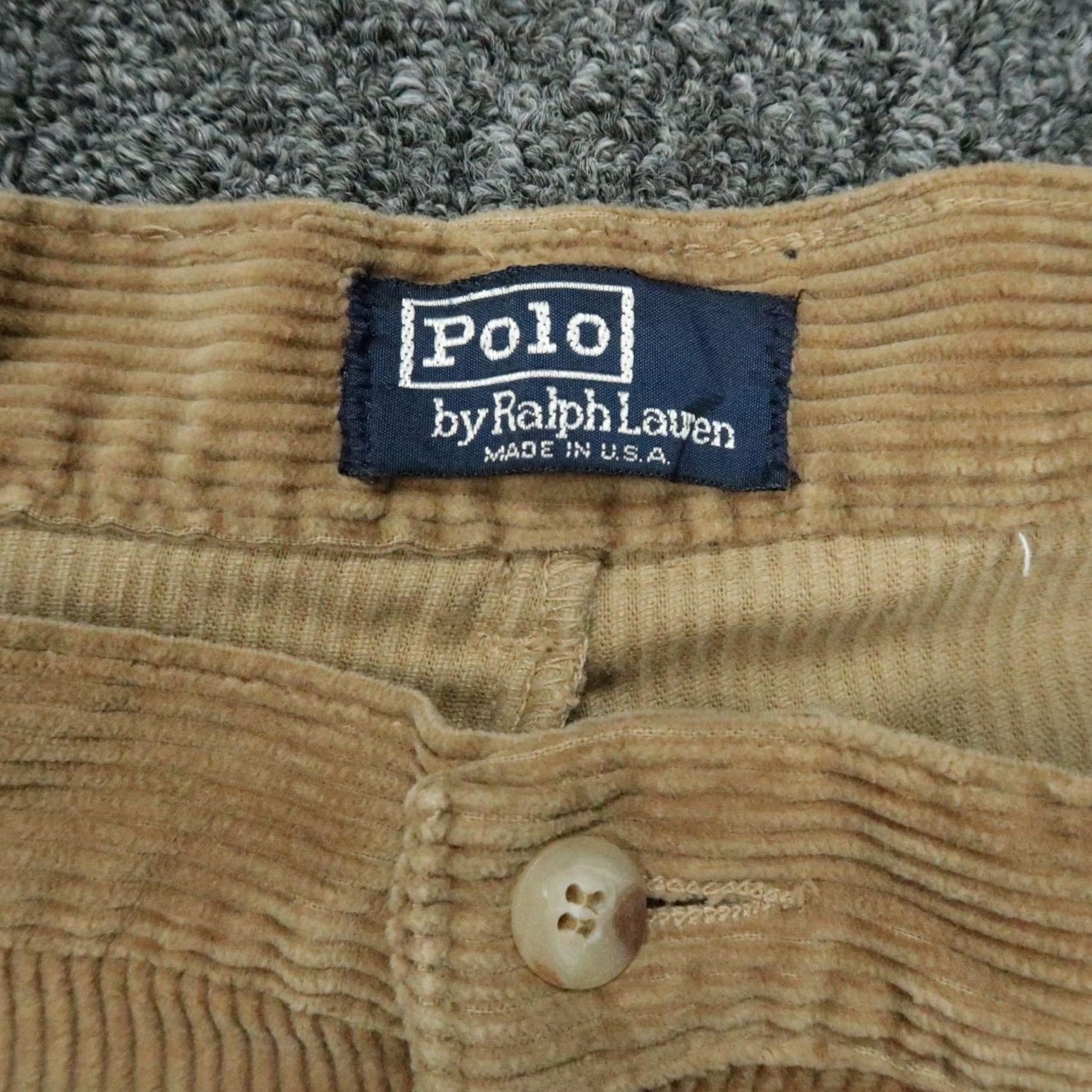 Polo Ralph Lauren VINTAGE Polo Ralph Lauren Pants Mens 38x30 Brown Corduroy Double Pleat USA Polo Ralph Lauren Pants Mens 38x30 Brown Corduroy Double Pleat USA Size US M / EU 48-50 / 2 - 3 Thumbnail