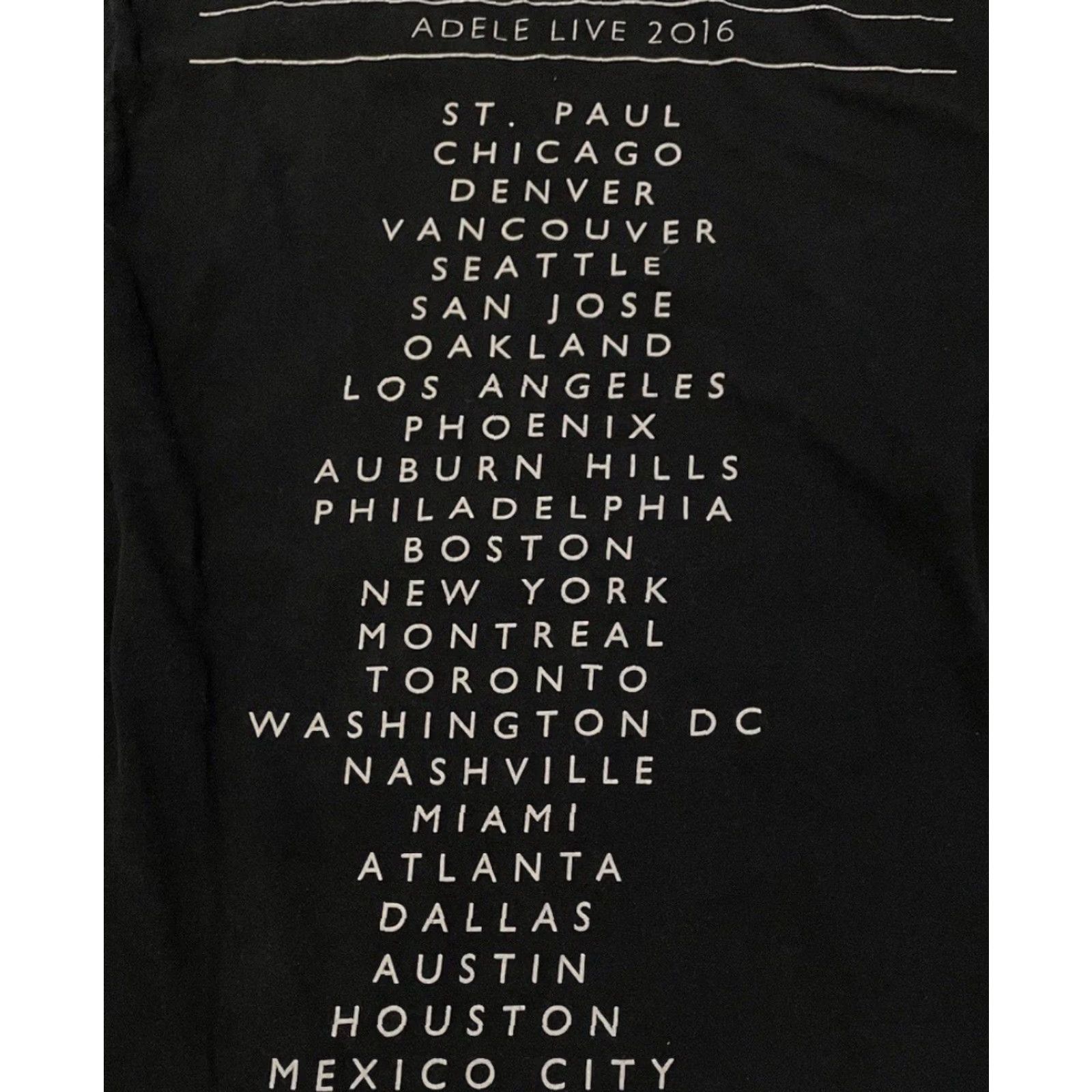 Vintage VINTAGE Adele 2016 Faded Tour Shirt S Concert Pop Music Taylor Swift Lady Gaga Vintage Shirt Small Black 90s Rock Concert Tour Pop Mens Size US S / EU 44-46 / 1 - 4 Thumbnail