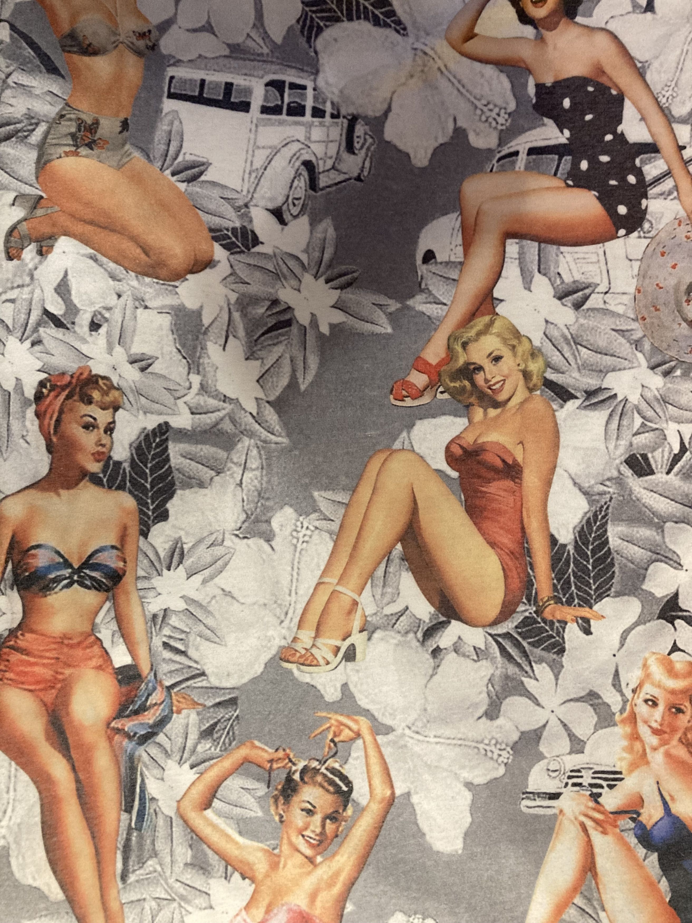 Japanese Brand × Vintage Masque & 17:09 Pin-Up Retro Pattern 3D Shirt Size US M / EU 48-50 / 2 - 5 Thumbnail