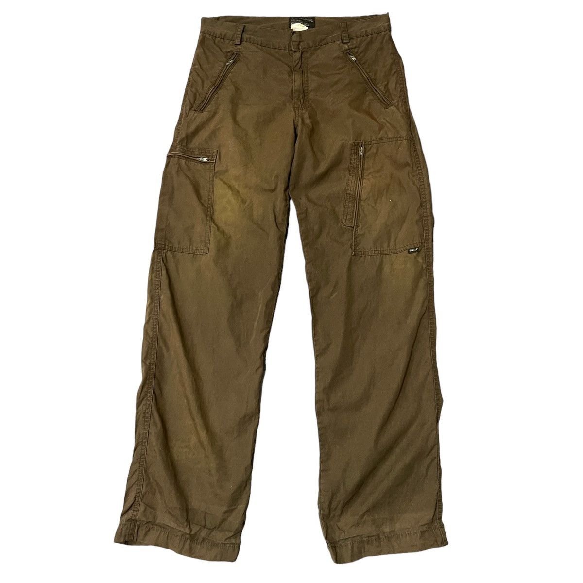 image of A Pair Of Stussy Cargo Pants Distressed N Faded In 32 X 30 in Brown, Men's