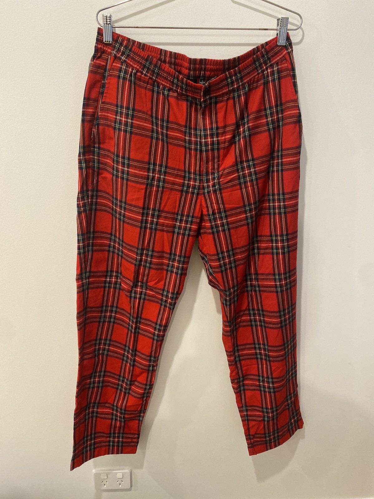 Stussy Stussy red plaid pants Size US 40 / EU 56 - 1 Thumbnail