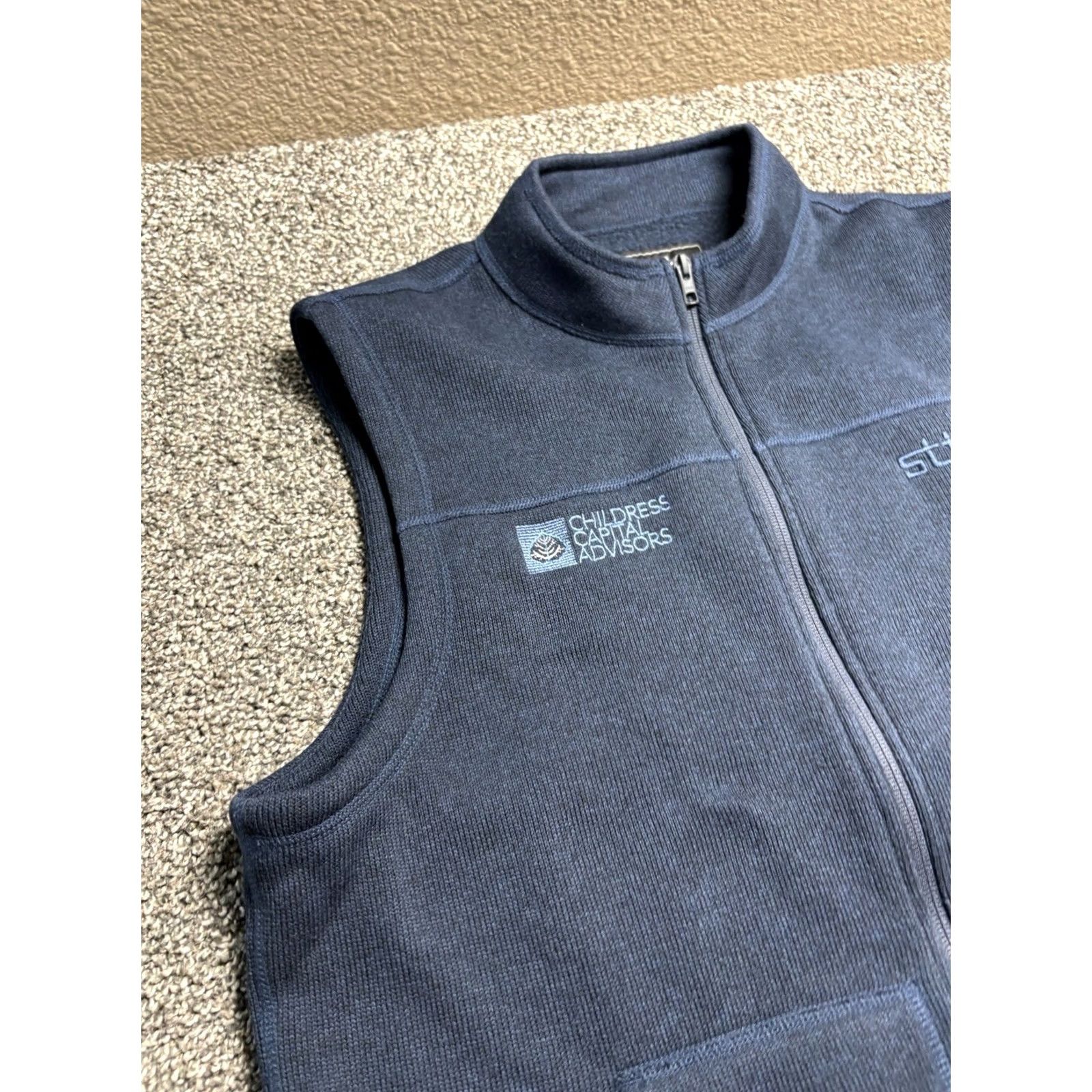 Vintage Stio Vest Mens L Blue Fleece Full Zip Outdoors Pockets Logo Size US L / EU 52-54 / 3 - 4 Thumbnail