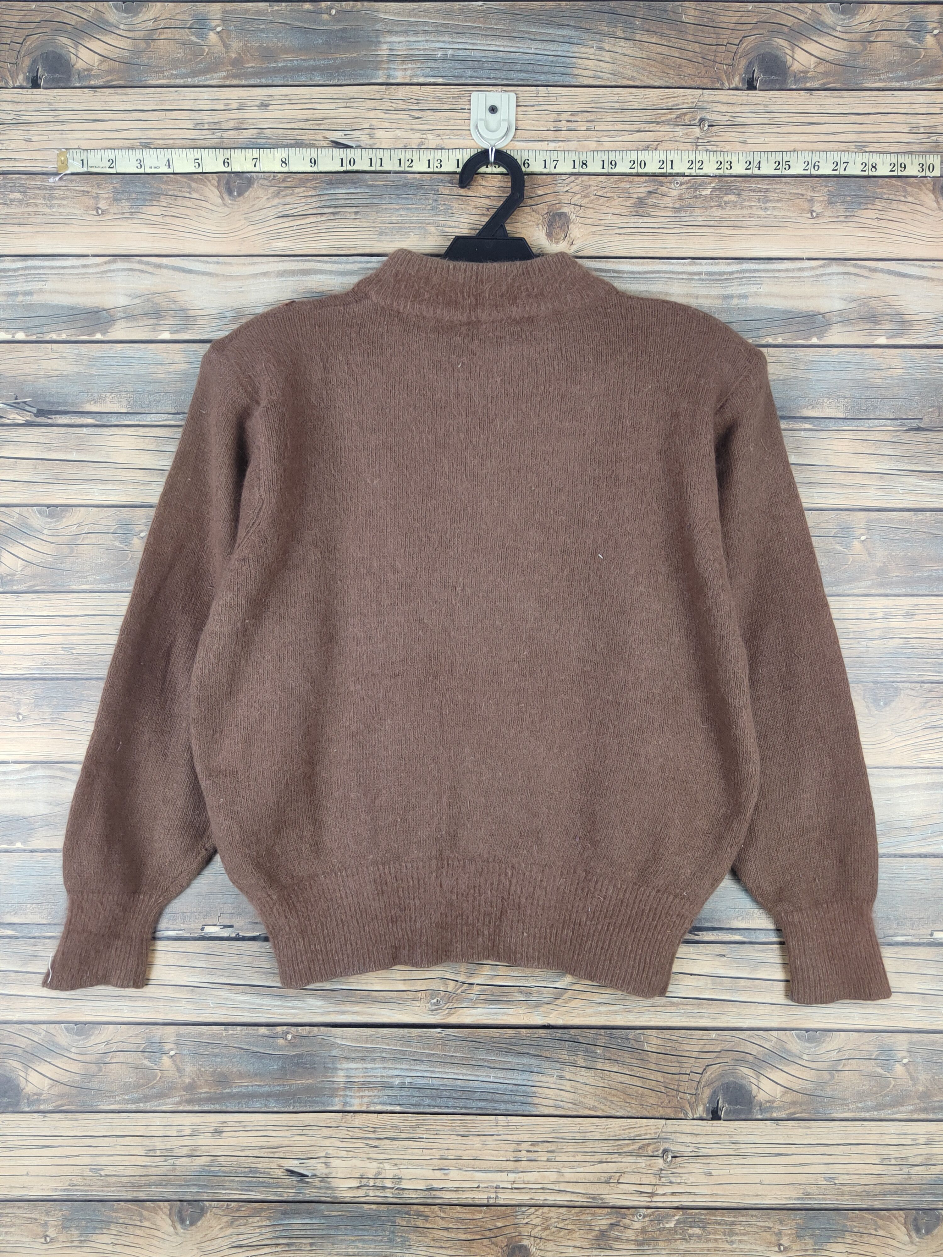 Homespun Knitwear × Japanese Brand × Vintage Charcas Brown art design Knitwear Sweatshirts #W1081 Size M / US 6-8 / IT 42-44 - 7 Thumbnail