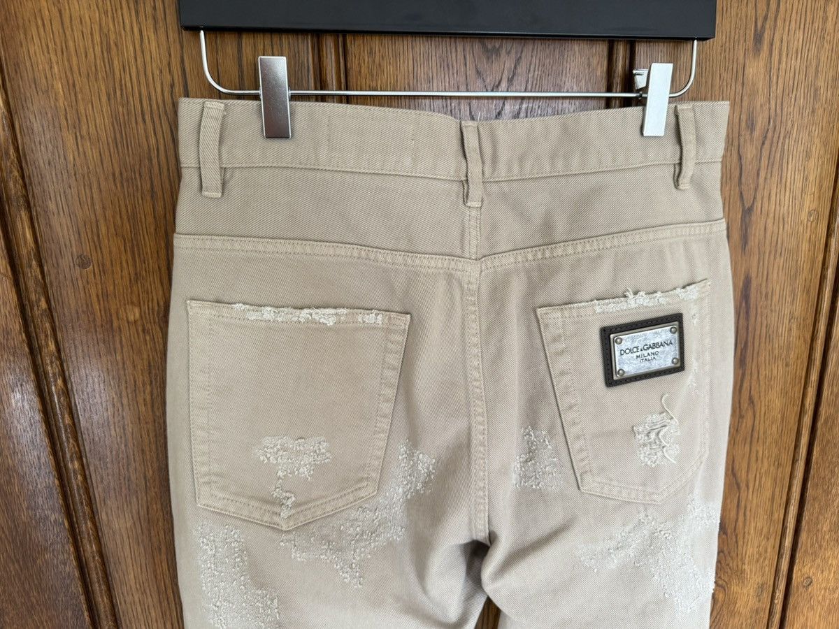 Dolce & Gabbana Dolce & Gabbana D&G destroyed ripped khaki baggy jeans pants Size US 30 / EU 46 - 18 Thumbnail