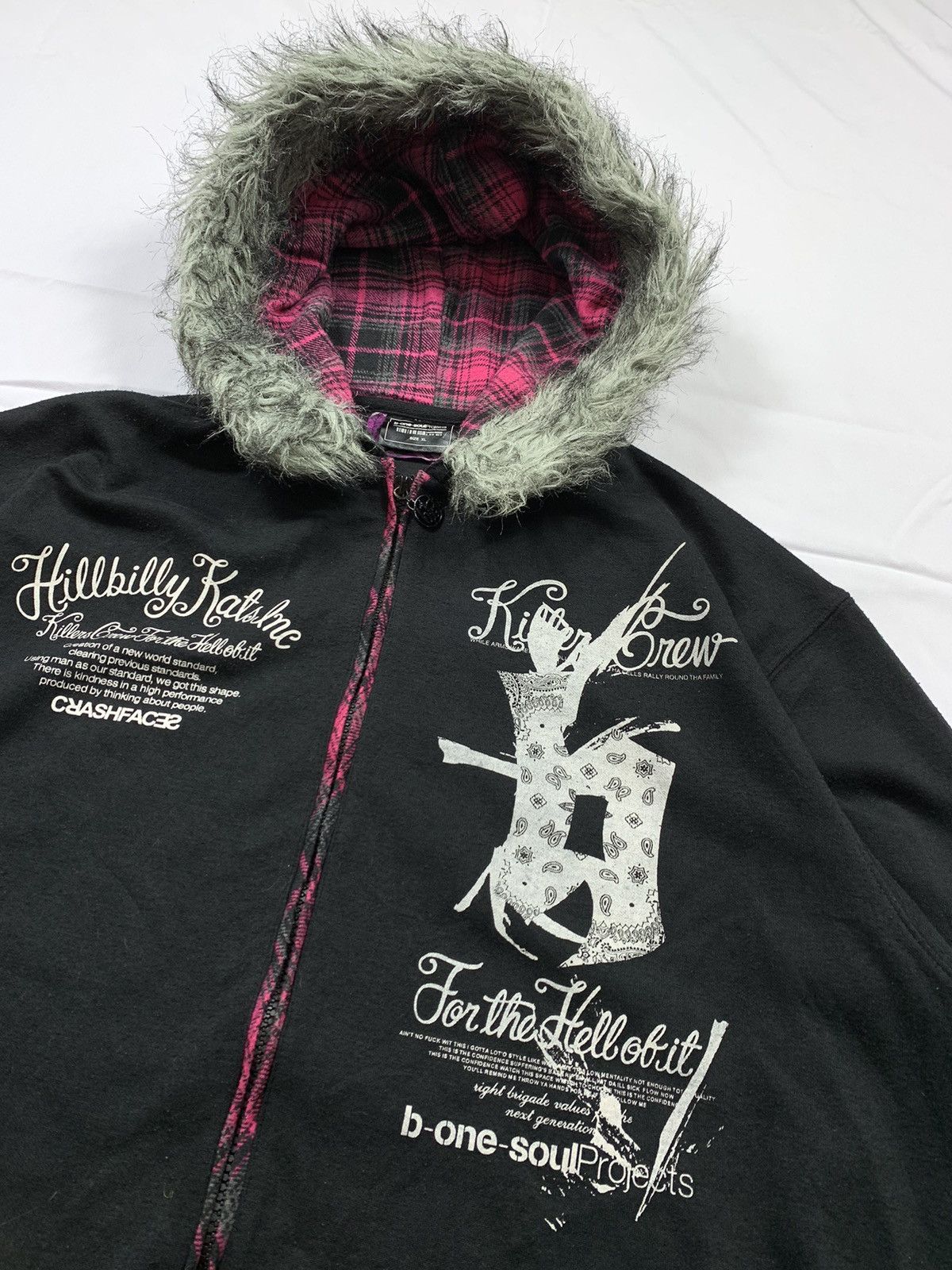 20471120 Crazy punk B one soul Japan Zip up Hoodie ifsix lgb style Size US XL / EU 56 / 4 - 3 Thumbnail