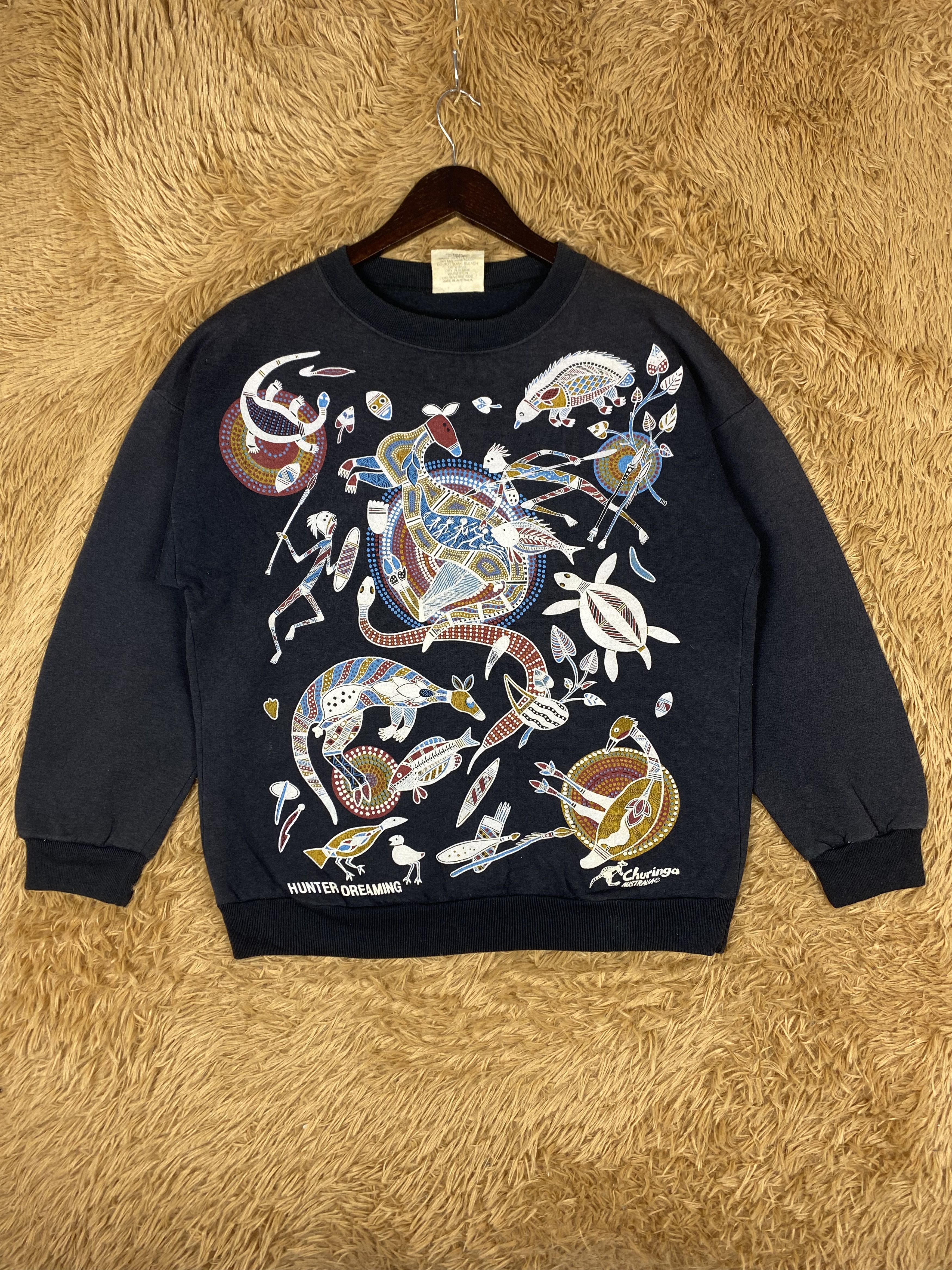 Vintage Vintage Churinga Crewneck Sweatshirts DJ1064 Size US M / EU 48-50 / 2 - 1 Thumbnail
